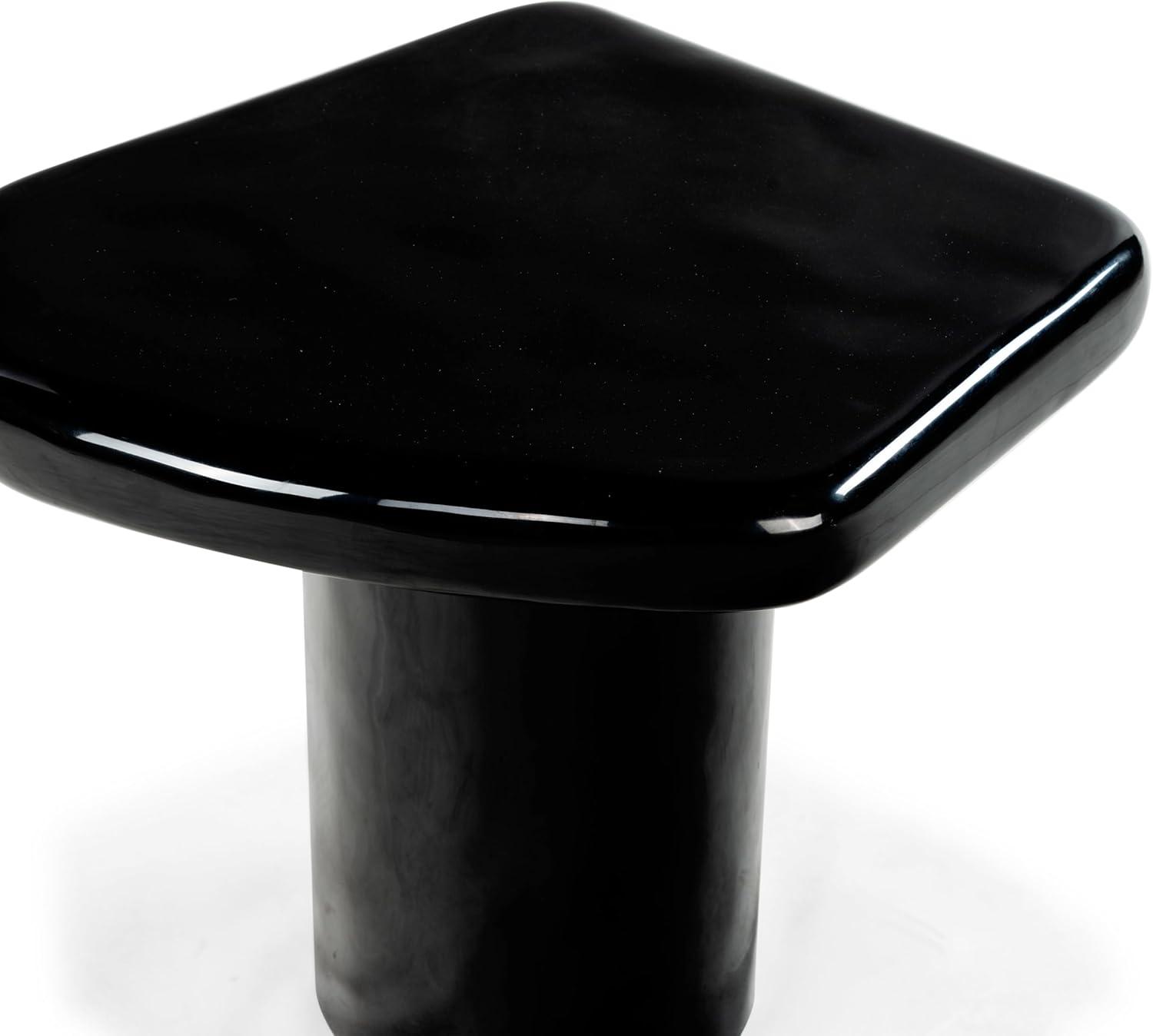 image:imageSAFAVIEH Couture Collection Rhianna White Concrete Accent Table Sculptural Side Table Modern Design SFV2608ABlack