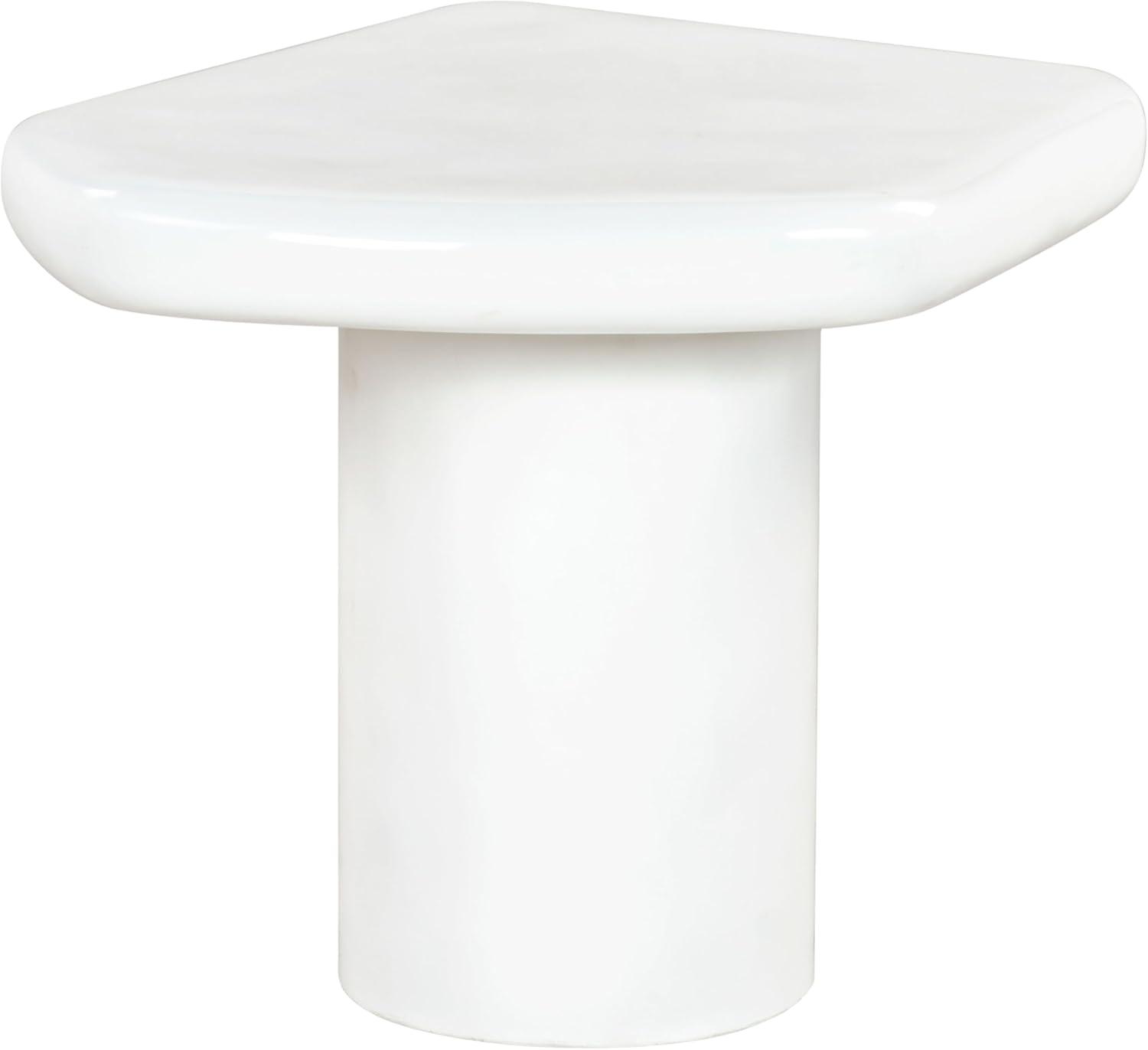 image:imageSAFAVIEH Couture Collection Rhianna White Concrete Accent Table Sculptural Side Table Modern Design SFV2608AWhite