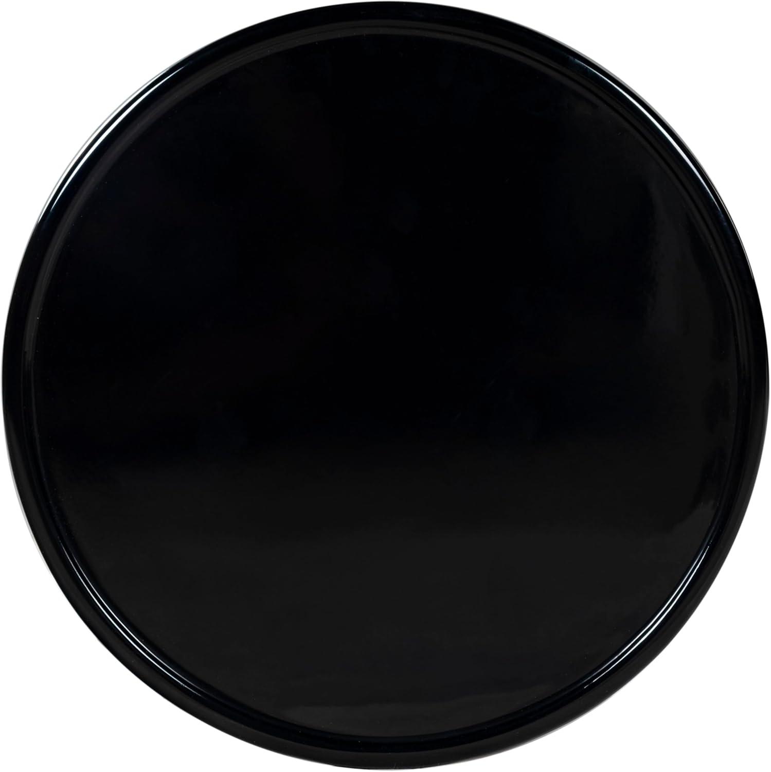 image:imageSAFAVIEH Couture Collection Stephan Olive Green Concrete Accent Table Sculptural High Gloss Finish Modern Round Top Fully Assembled SFV2617BBlack