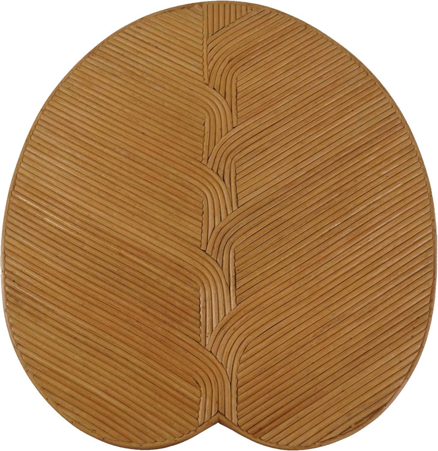image:imageSAFAVIEH Couture Collection Vyvianna Natural Rattan Pedestal Accent Table Fully Assembled Round Side Table for Living Room Bedroom or Lounge Space CWK3031ANatural