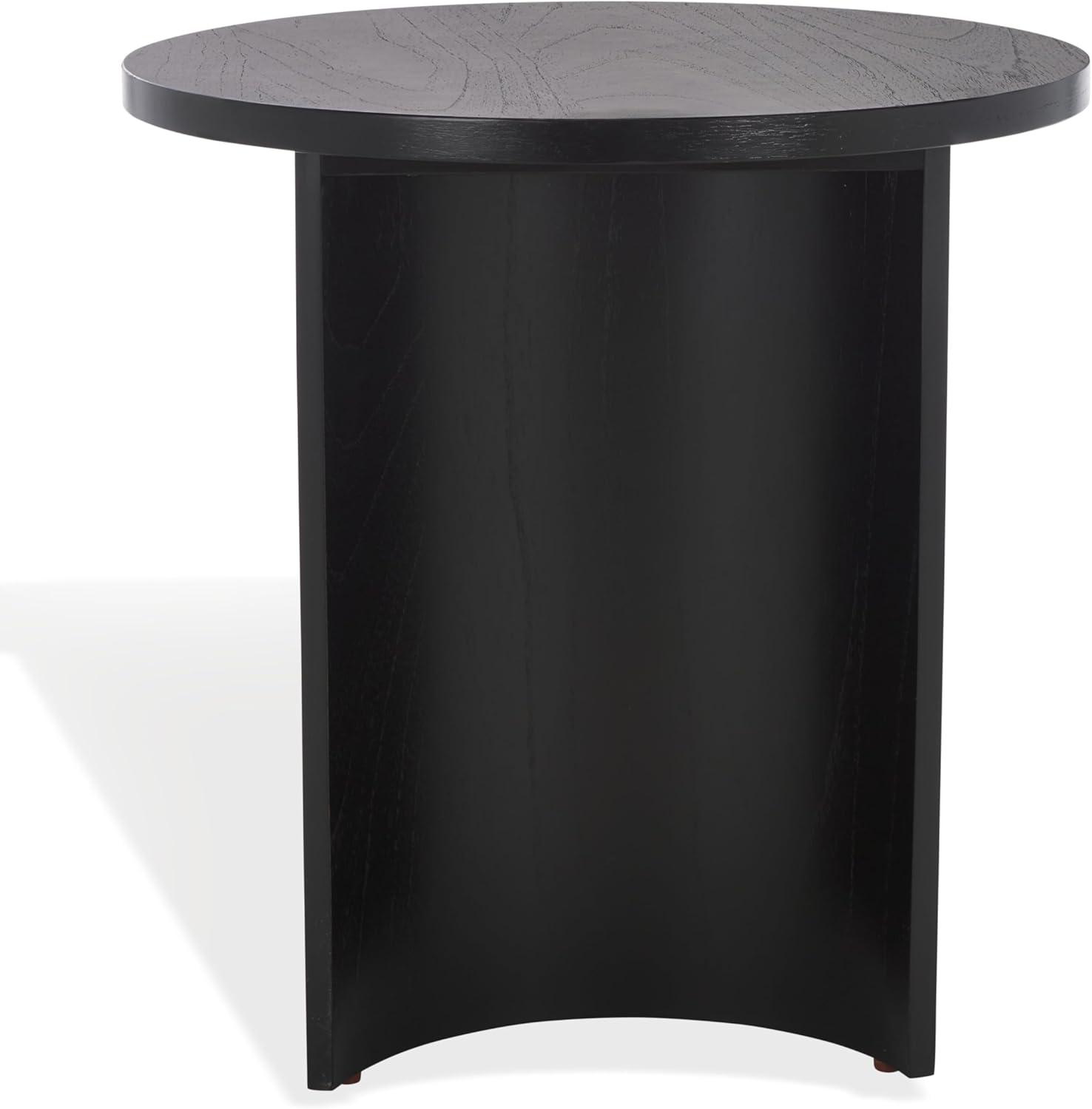 image:imageSAFAVIEH Couture Collection Audriella Natural Brown Round Top Accent TableBlack