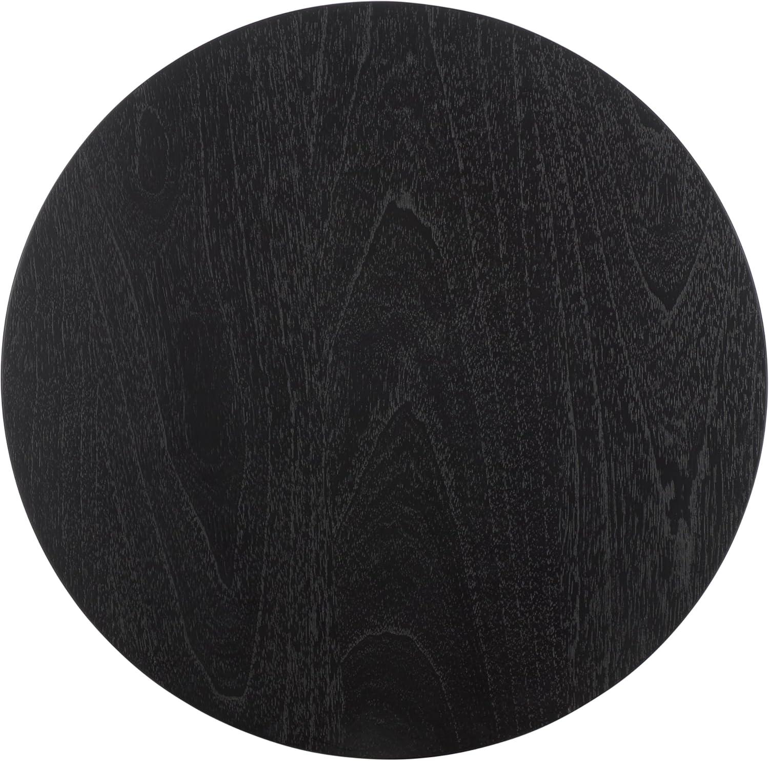 image:imageSAFAVIEH Couture Collection Audriella Natural Brown Round Top Accent TableBlack