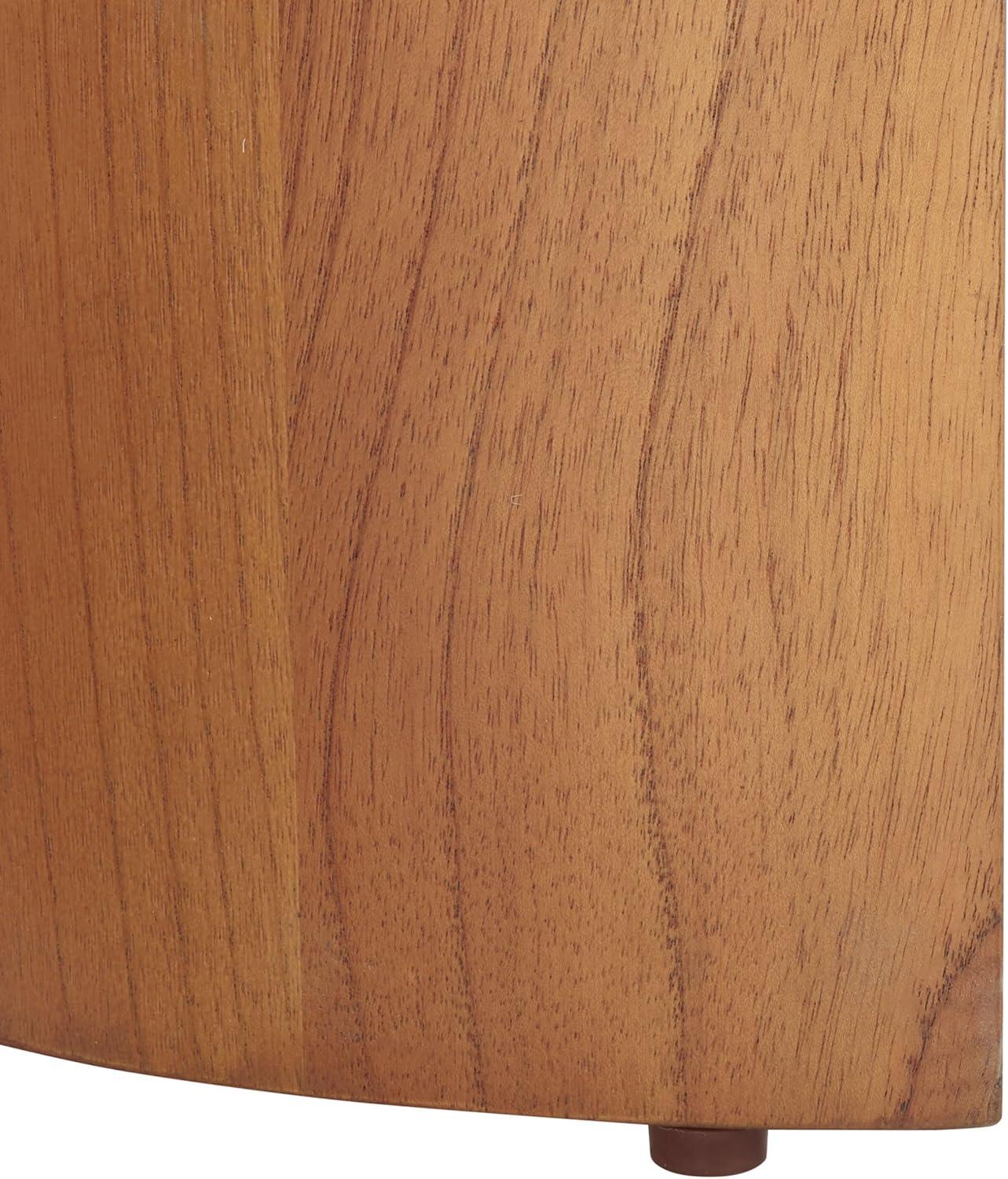 image:imageSAFAVIEH Couture Collection Audriella Natural Brown Round Top Accent TableNatural