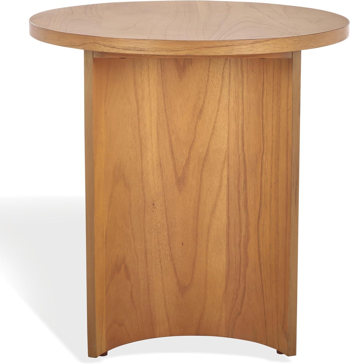 image:imageSAFAVIEH Couture Collection Audriella Natural Brown Round Top Accent TableNatural