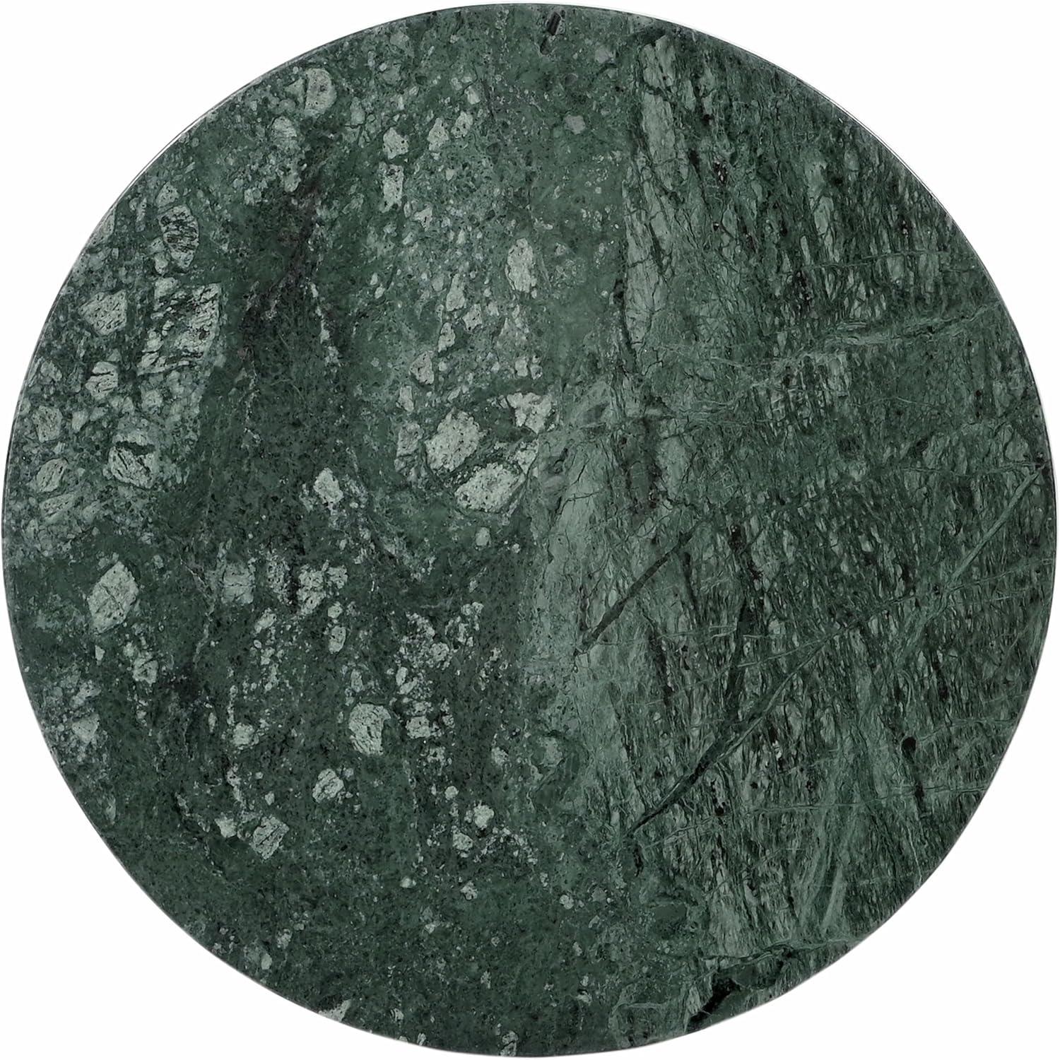 image:imageSAFAVIEH Couture Collection Devlin Red Marble Drink Table Fully AssembledGreen