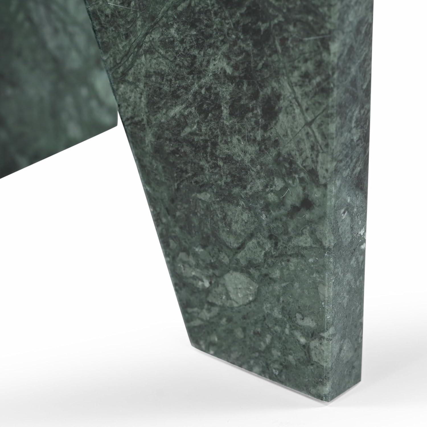 image:imageSAFAVIEH Couture Collection Devlin Red Marble Drink Table Fully AssembledGreen