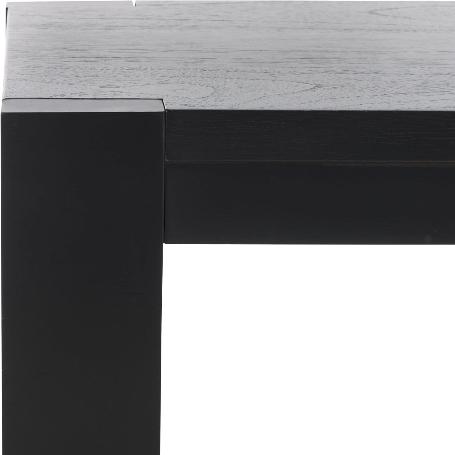 image:imageSAFAVIEH Couture Collection Nikole Natural Brown Rectangle Accent TableBlack