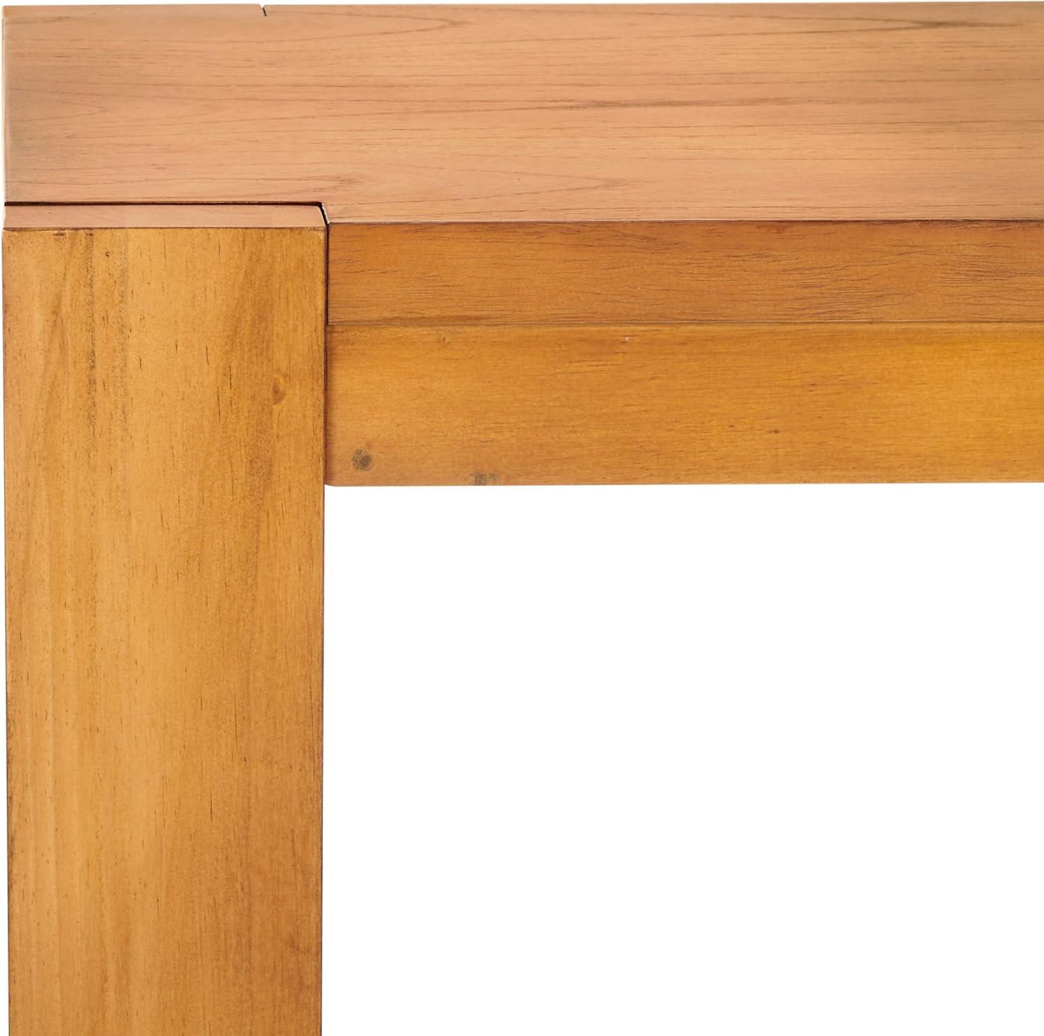 image:imageSAFAVIEH Couture Collection Nikole Natural Brown Rectangle Accent TableNatural