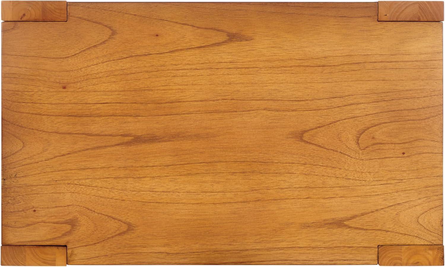 image:imageSAFAVIEH Couture Collection Nikole Natural Brown Rectangle Accent TableNatural