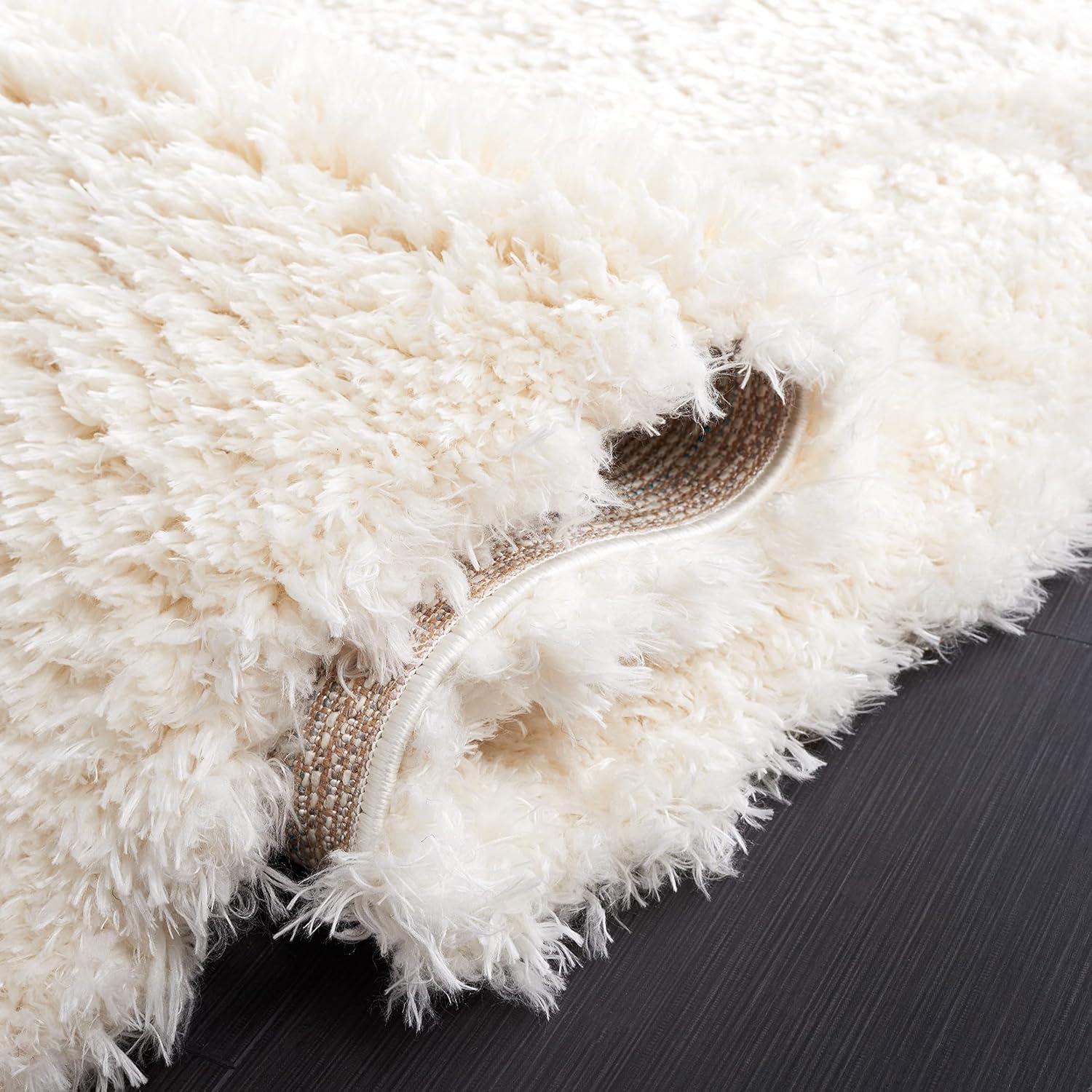 image:imageSAFAVIEH Flokati Shag Collection Area Rug 67 x 9 Beige Solid Design NonShedding amp Easy Care 275inch Thick Ideal for High Traffic Areas in Living Room Bedroom FLK950EIvory