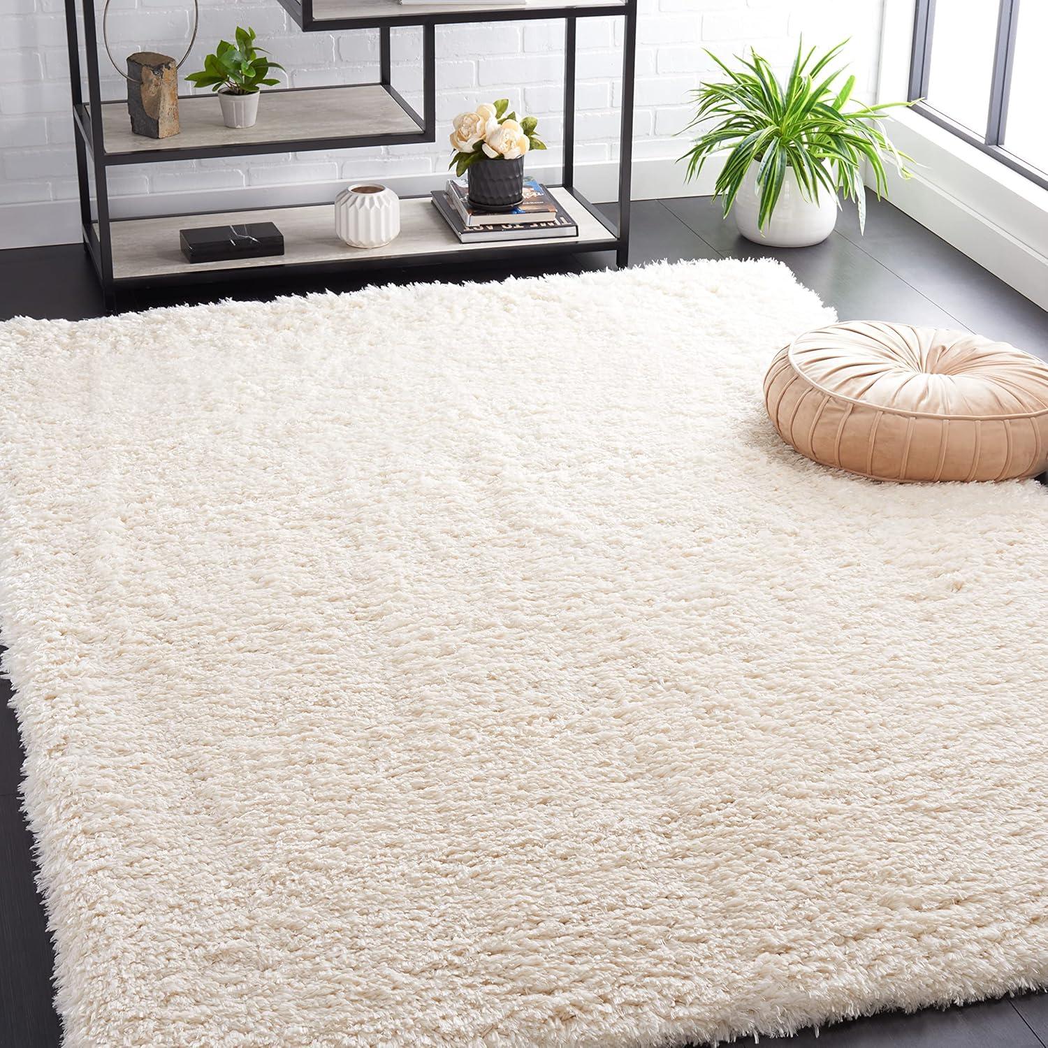 image:imageSAFAVIEH Flokati Shag Collection Area Rug 67 x 9 Beige Solid Design NonShedding amp Easy Care 275inch Thick Ideal for High Traffic Areas in Living Room Bedroom FLK950EIvory
