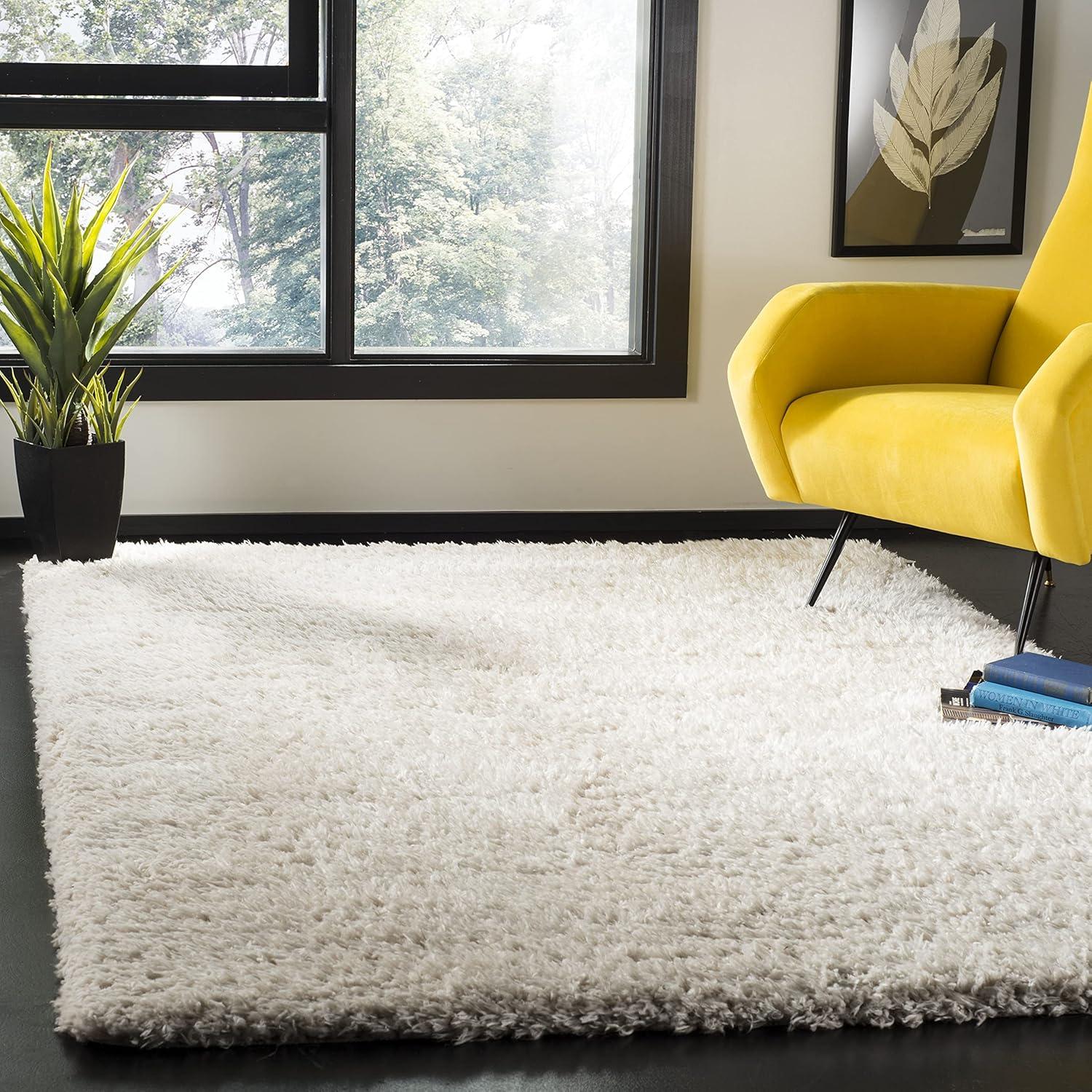 image:imageSAFAVIEH Flokati Shag Collection Area Rug 67 x 9 Beige Solid Design NonShedding amp Easy Care 275inch Thick Ideal for High Traffic Areas in Living Room Bedroom FLK950EBeige