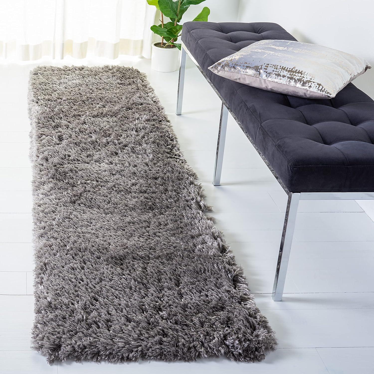 image:imageSAFAVIEH Flokati Shag Collection Area Rug 67 x 9 Beige Solid Design NonShedding amp Easy Care 275inch Thick Ideal for High Traffic Areas in Living Room Bedroom FLK950ECharcoal