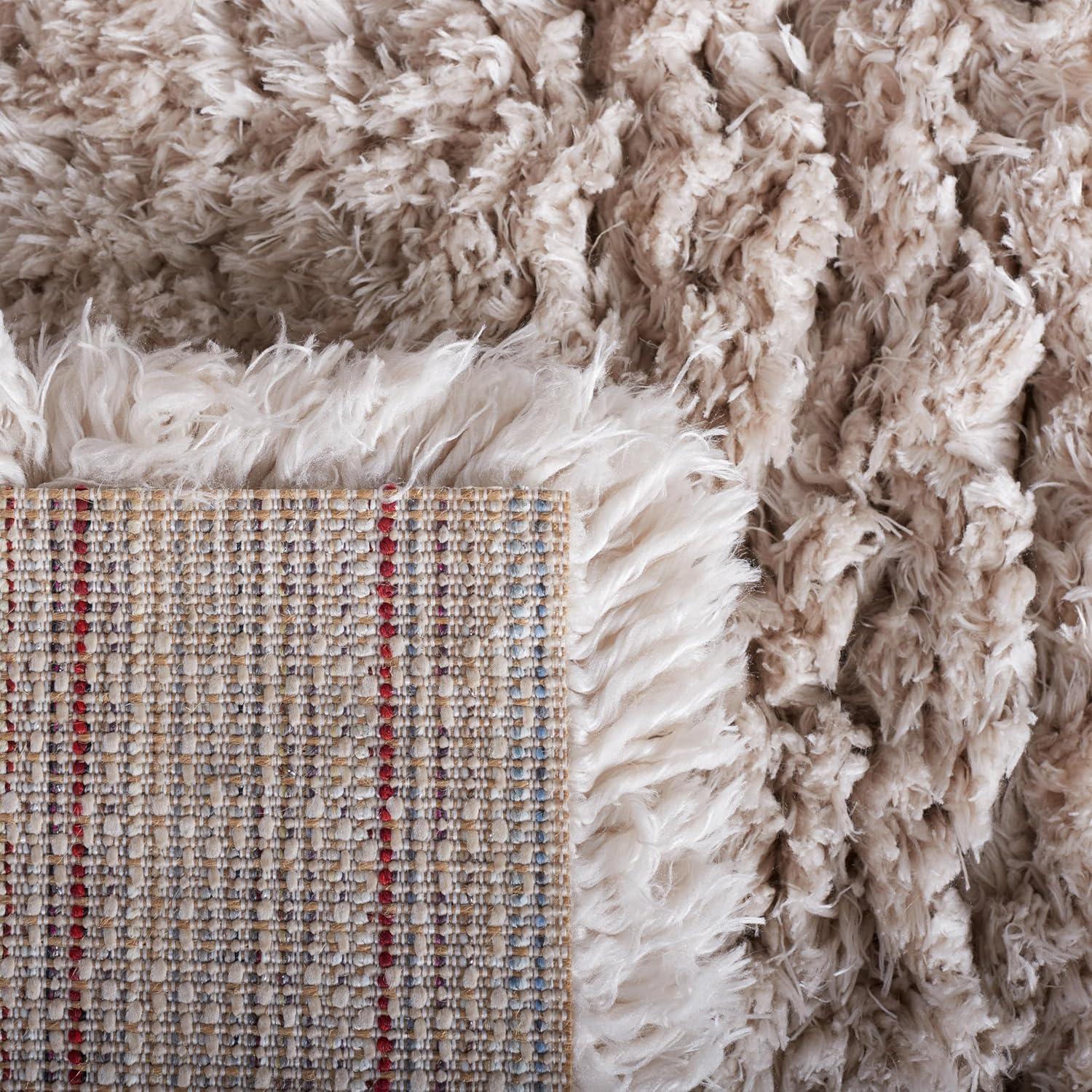 image:imageSAFAVIEH Flokati Shag Collection Area Rug 67 x 9 Beige Solid Design NonShedding amp Easy Care 275inch Thick Ideal for High Traffic Areas in Living Room Bedroom FLK950EBeige