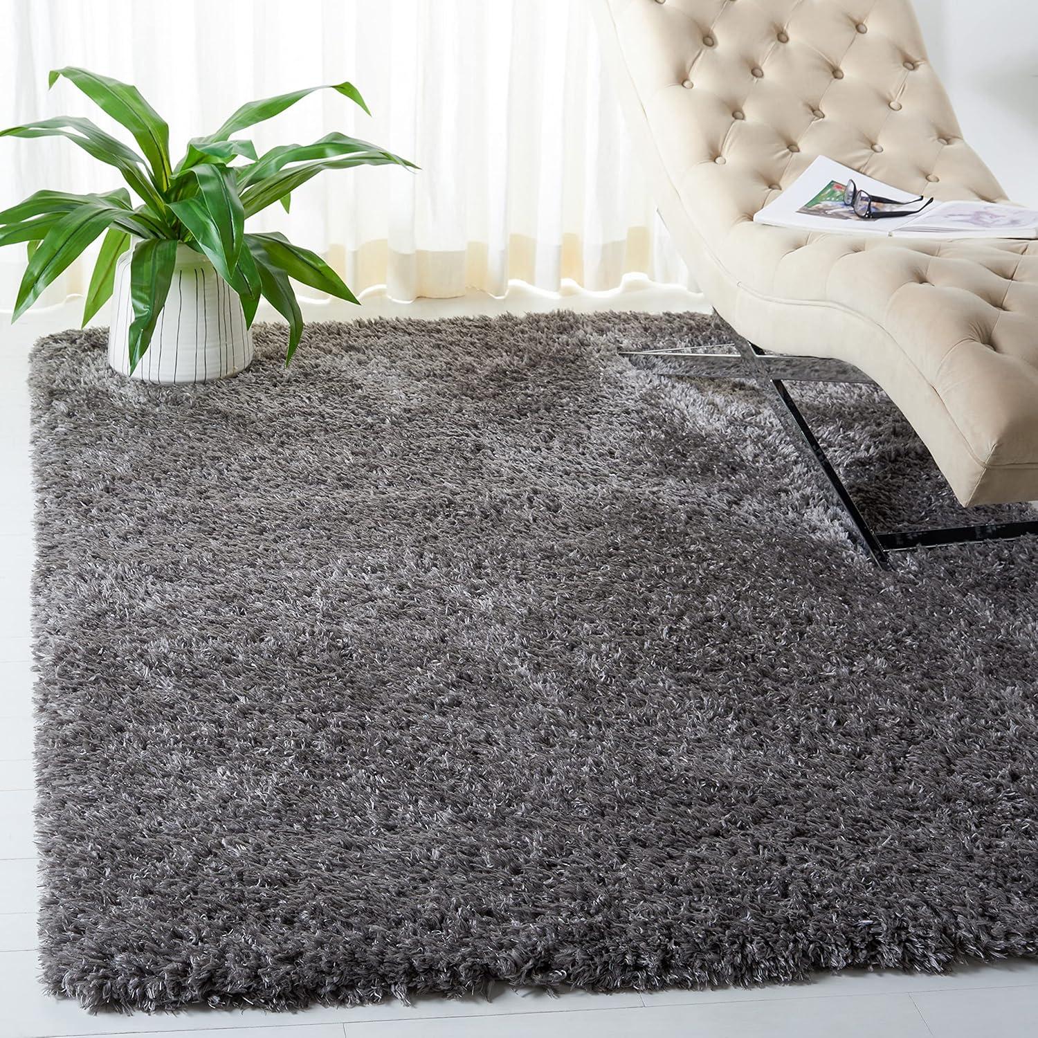 image:imageSAFAVIEH Flokati Shag Collection Area Rug 67 x 9 Beige Solid Design NonShedding amp Easy Care 275inch Thick Ideal for High Traffic Areas in Living Room Bedroom FLK950ECharcoal