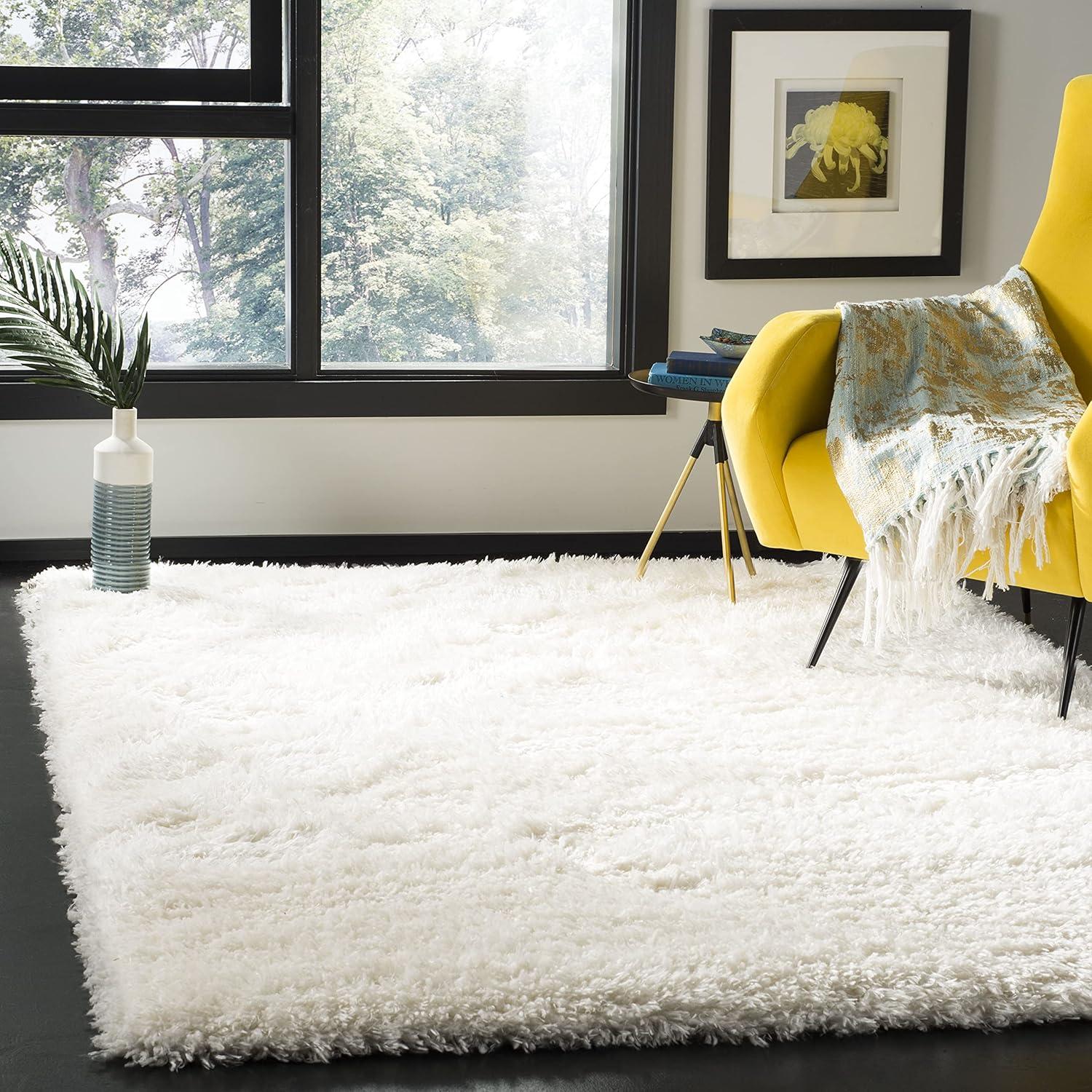 image:imageSAFAVIEH Flokati Shag Collection Area Rug 67 x 9 Beige Solid Design NonShedding amp Easy Care 275inch Thick Ideal for High Traffic Areas in Living Room Bedroom FLK950EIvory
