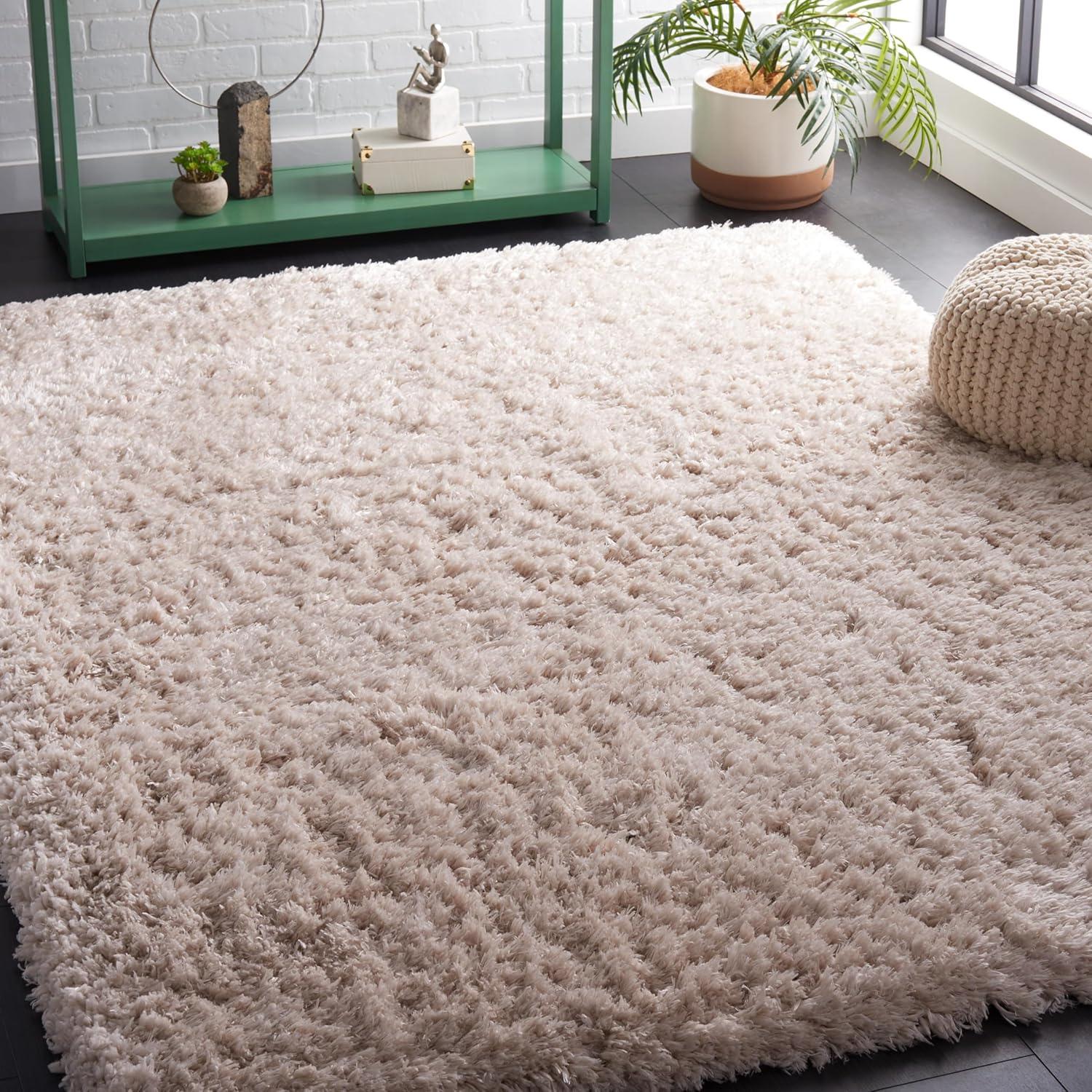 image:imageSAFAVIEH Flokati Shag Collection Area Rug 67 x 9 Beige Solid Design NonShedding amp Easy Care 275inch Thick Ideal for High Traffic Areas in Living Room Bedroom FLK950EBeige