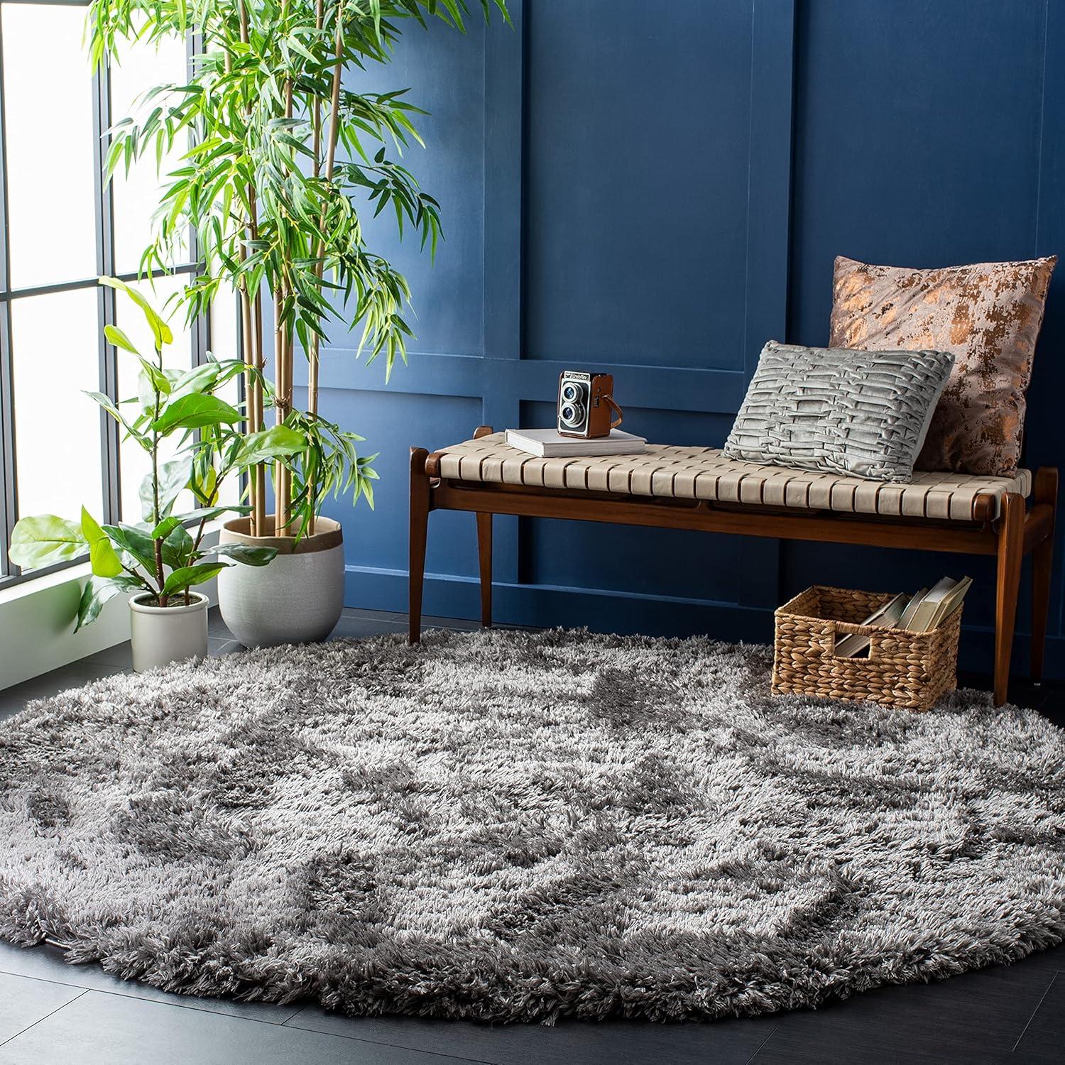 image:imageSAFAVIEH Flokati Shag Collection Area Rug 67 x 9 Beige Solid Design NonShedding amp Easy Care 275inch Thick Ideal for High Traffic Areas in Living Room Bedroom FLK950ECharcoal
