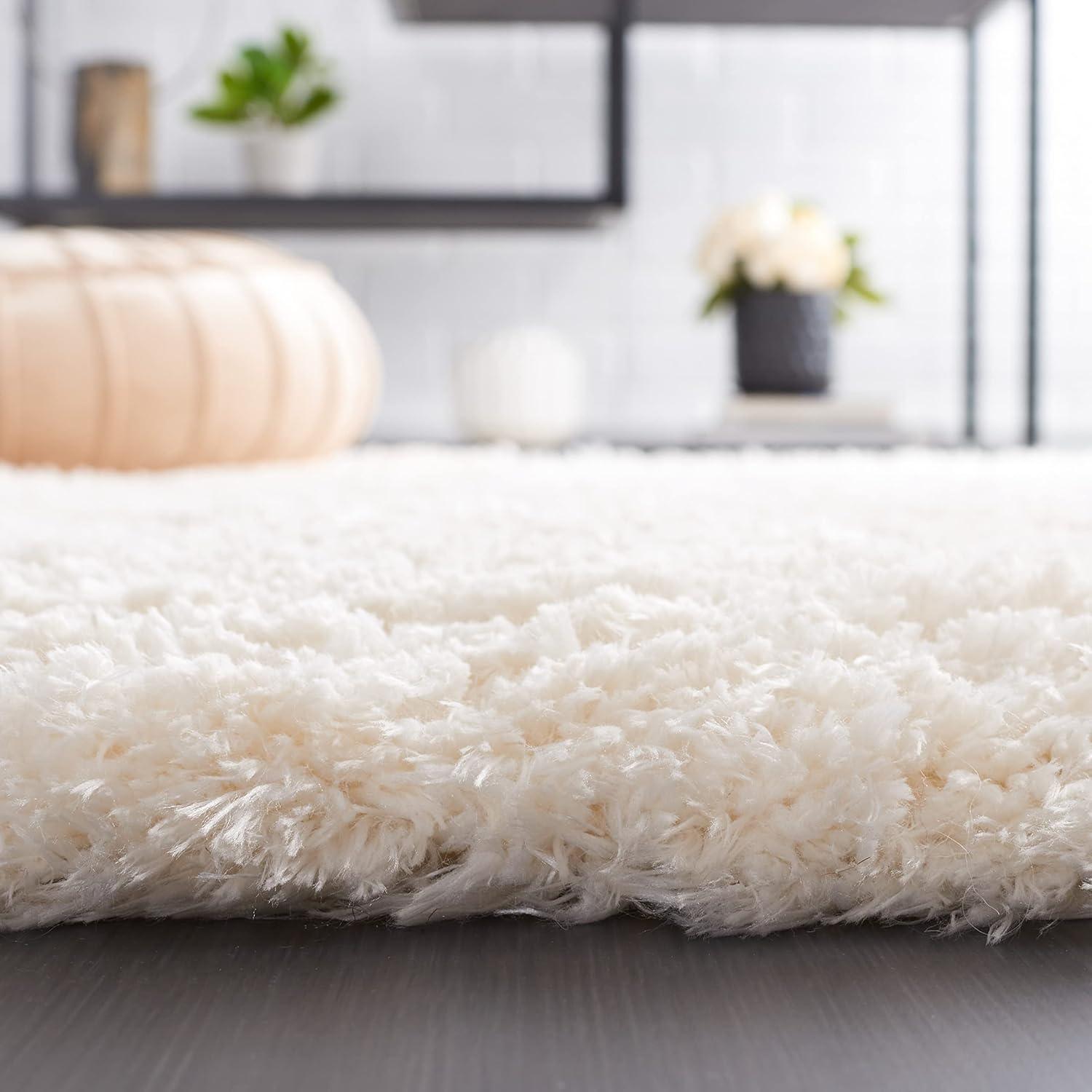image:imageSAFAVIEH Flokati Shag Collection Area Rug 67 x 9 Beige Solid Design NonShedding amp Easy Care 275inch Thick Ideal for High Traffic Areas in Living Room Bedroom FLK950EIvory
