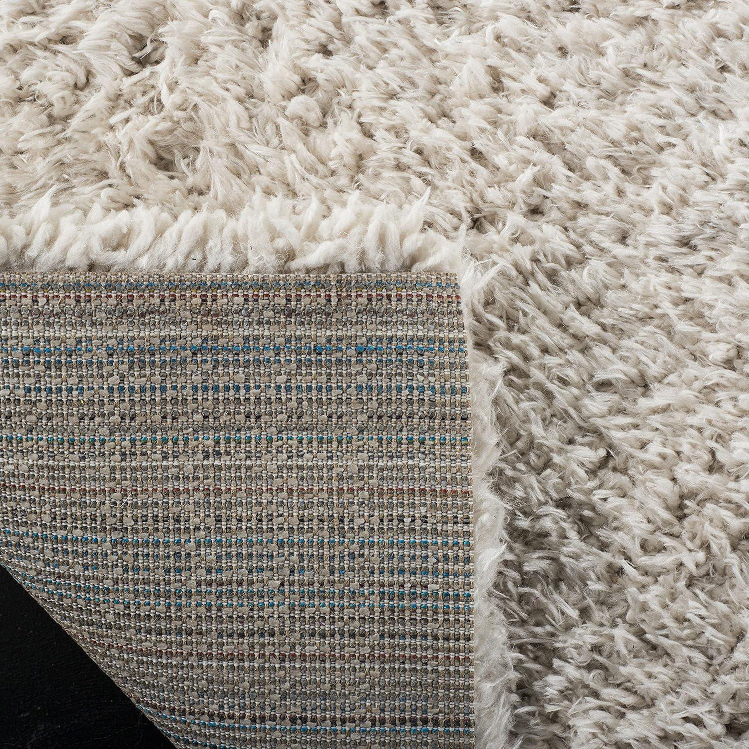 image:imageSAFAVIEH Flokati Shag Collection Area Rug 67 x 9 Beige Solid Design NonShedding amp Easy Care 275inch Thick Ideal for High Traffic Areas in Living Room Bedroom FLK950EBeige