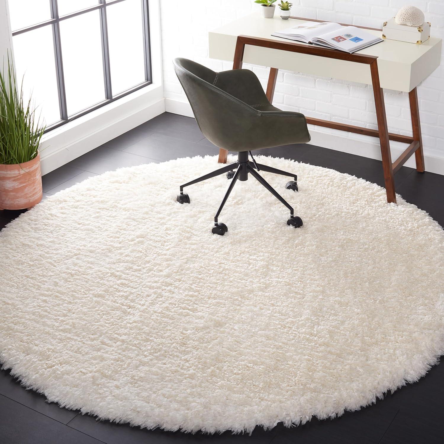 image:imageSAFAVIEH Flokati Shag Collection Area Rug 67 x 9 Beige Solid Design NonShedding amp Easy Care 275inch Thick Ideal for High Traffic Areas in Living Room Bedroom FLK950EIvory