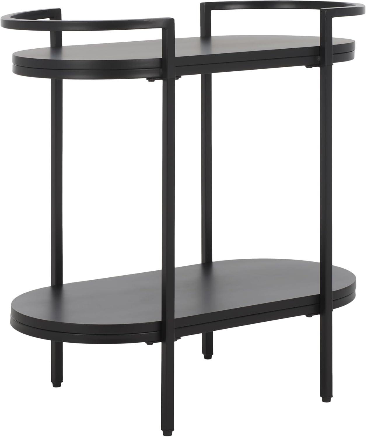 image:imageSAFAVIEH Home Collection Inessa BlackBlack 2Tier Bar CartBlackBlack