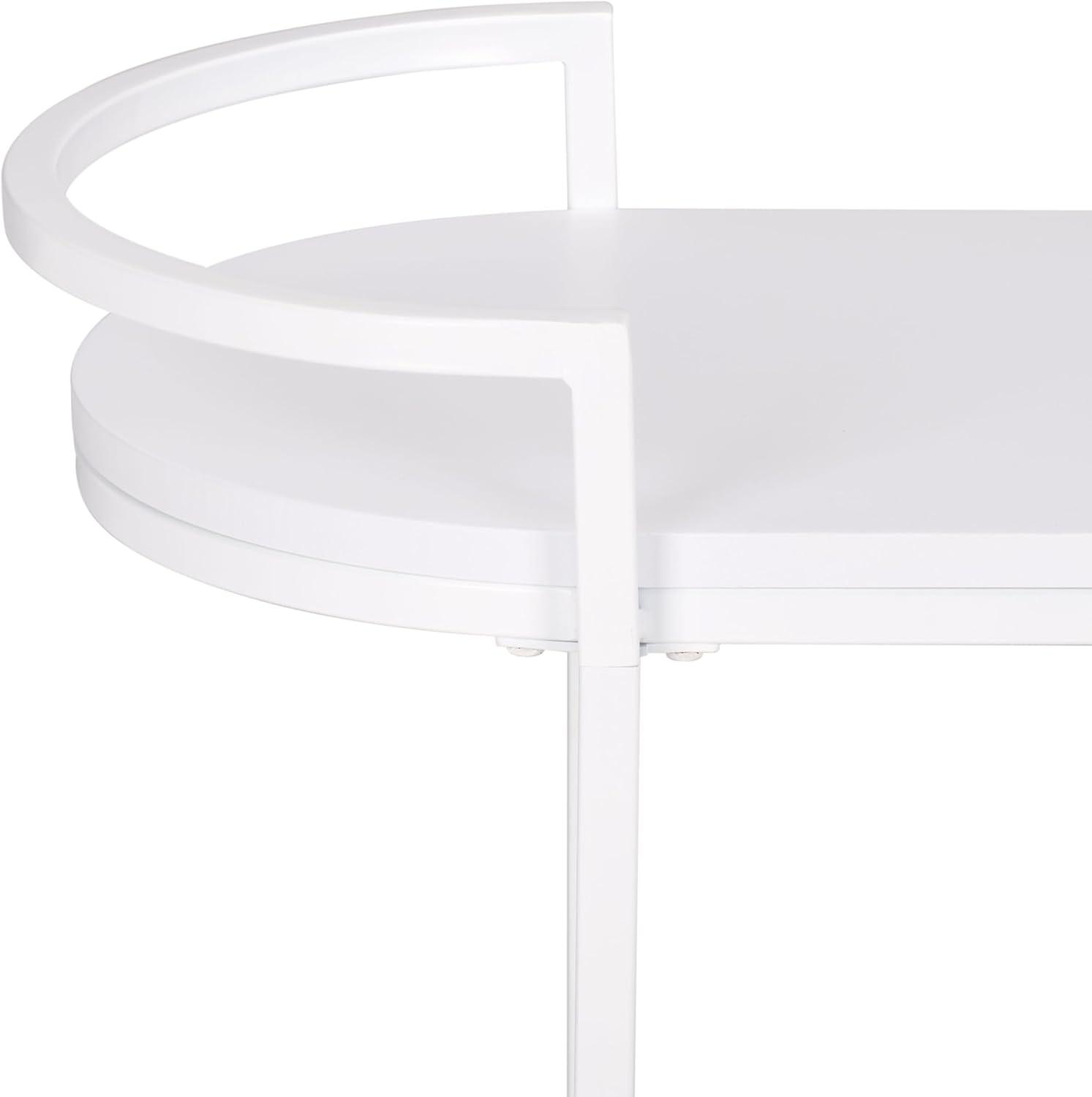 image:imageSAFAVIEH Home Collection Inessa BlackBlack 2Tier Bar CartWhite