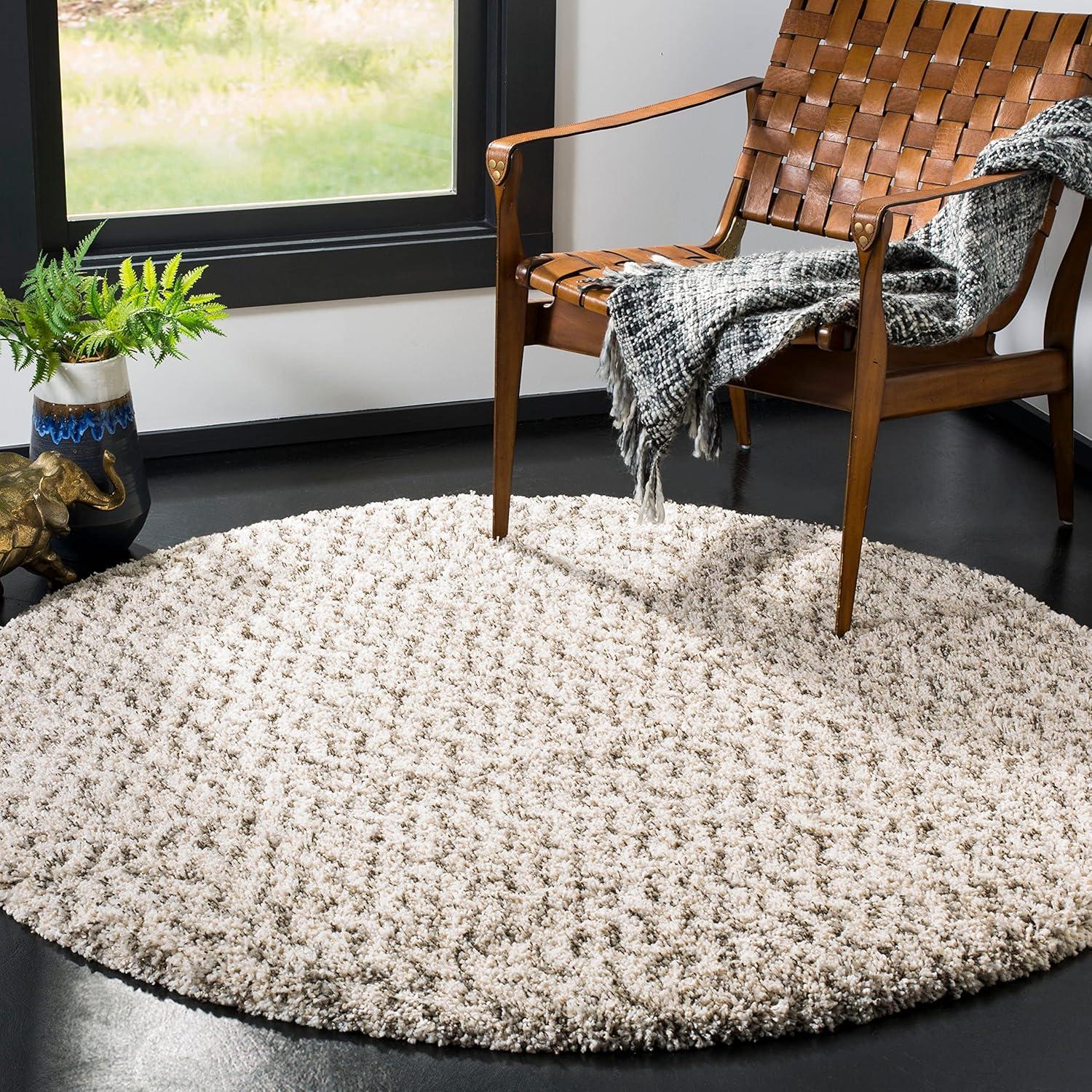 image:imageSAFAVIEH Hudson Shag Collection Area Rug 9 x 12 Ivory amp Grey Chevron Design NonShedding amp Easy Care 2inch Thick Ideal for High Traffic Areas in Living Room Bedroom SGH330AIvoryGrey