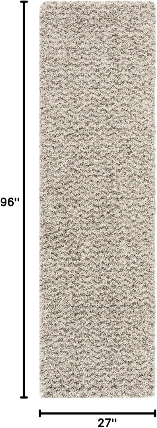 image:imageSAFAVIEH Hudson Shag Collection Area Rug 9 x 12 Ivory amp Grey Chevron Design NonShedding amp Easy Care 2inch Thick Ideal for High Traffic Areas in Living Room Bedroom SGH330AIvoryGrey