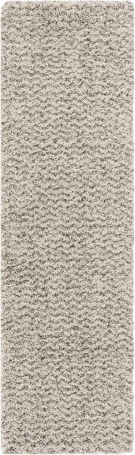 image:imageSAFAVIEH Hudson Shag Collection Area Rug 9 x 12 Ivory amp Grey Chevron Design NonShedding amp Easy Care 2inch Thick Ideal for High Traffic Areas in Living Room Bedroom SGH330AIvoryGrey