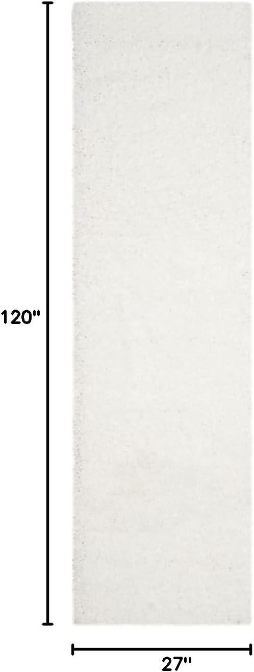 image:imageSAFAVIEH Laguna Shag Collection Area Rug 8 x 10 Sand Solid Design NonShedding amp Easy Care 2inch Thick Ideal for High Traffic Areas in Living Room Bedroom SGL303CWhite