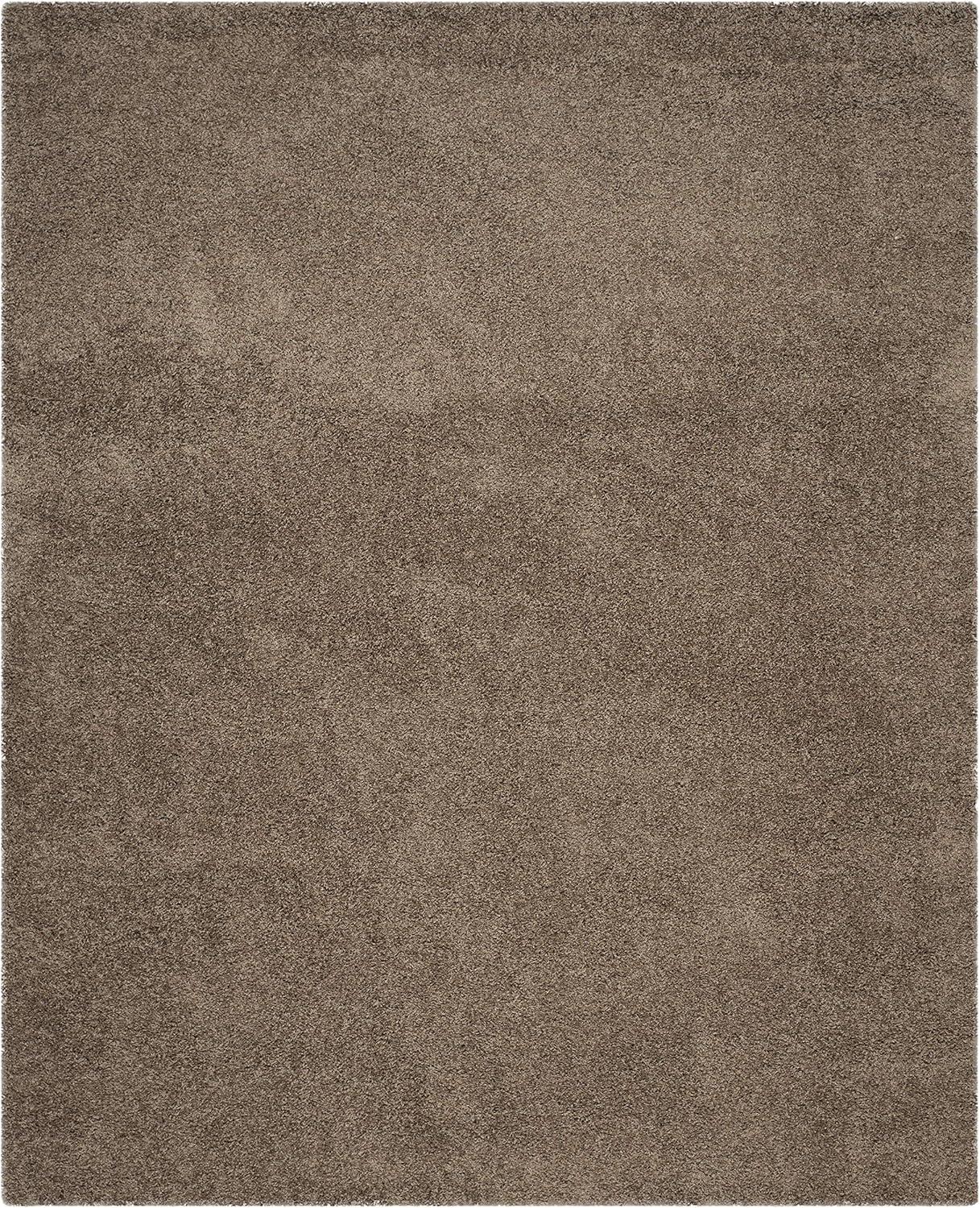 image:imageSAFAVIEH Laguna Shag Collection Area Rug 8 x 10 Sand Solid Design NonShedding amp Easy Care 2inch Thick Ideal for High Traffic Areas in Living Room Bedroom SGL303CTaupe