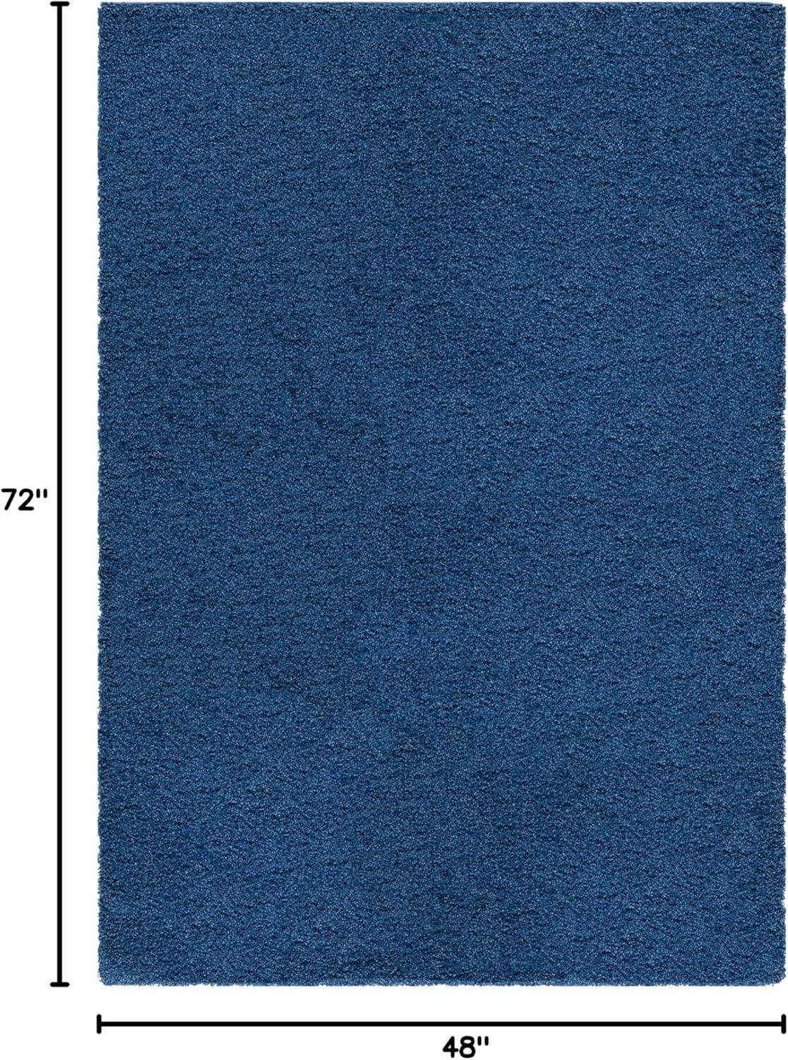 image:imageSAFAVIEH Laguna Shag Collection Area Rug 8 x 10 Sand Solid Design NonShedding amp Easy Care 2inch Thick Ideal for High Traffic Areas in Living Room Bedroom SGL303CBlue