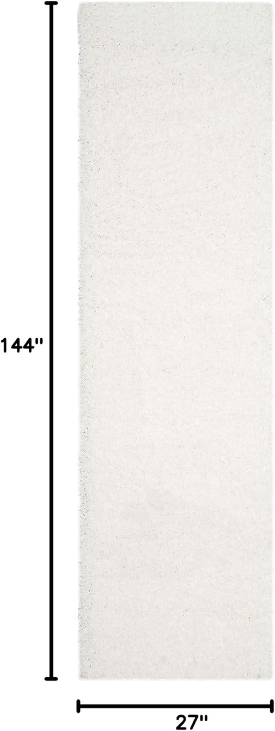 image:imageSAFAVIEH Laguna Shag Collection Area Rug 8 x 10 Sand Solid Design NonShedding amp Easy Care 2inch Thick Ideal for High Traffic Areas in Living Room Bedroom SGL303CWhite