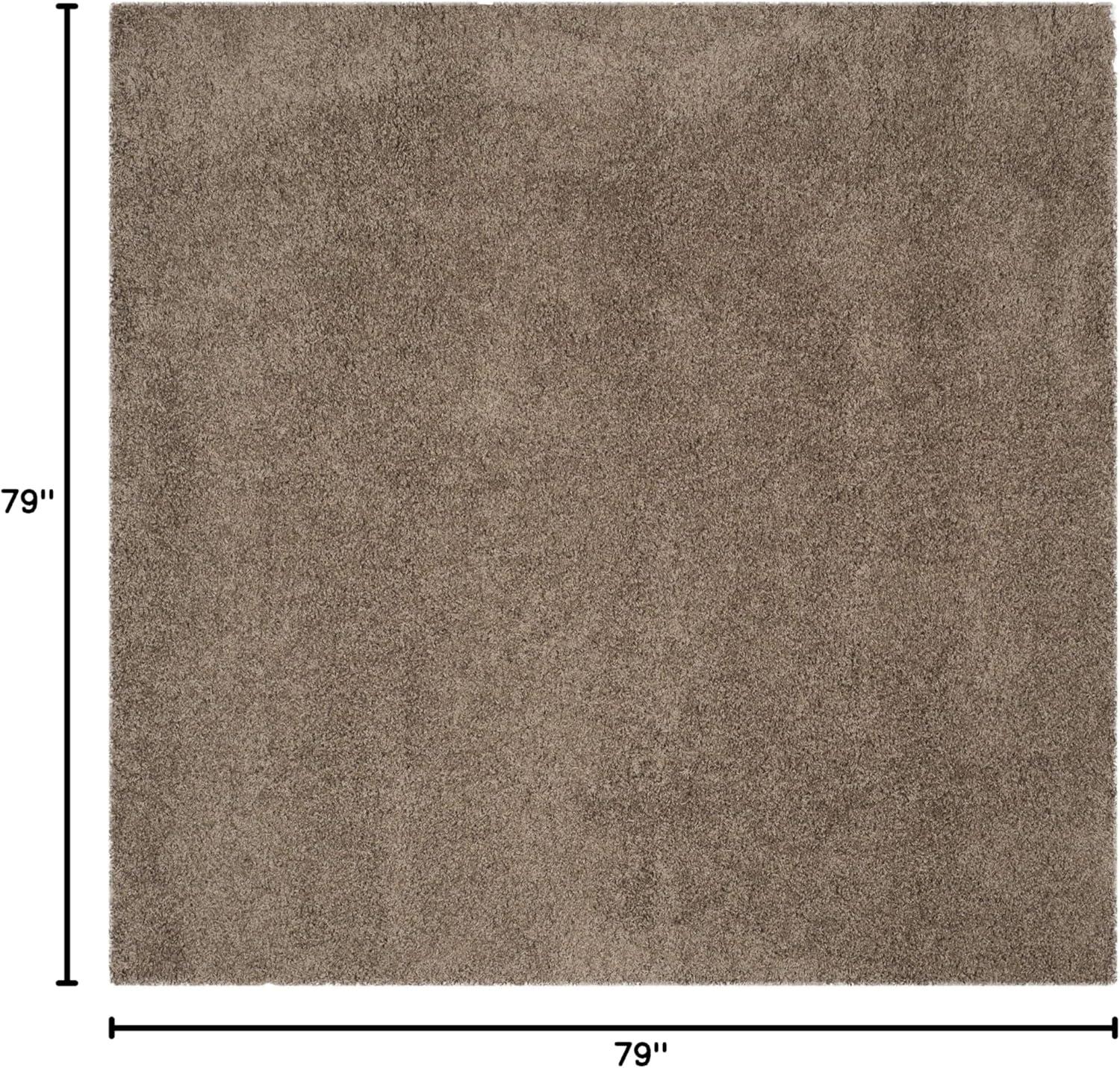 image:imageSAFAVIEH Laguna Shag Collection Area Rug 8 x 10 Sand Solid Design NonShedding amp Easy Care 2inch Thick Ideal for High Traffic Areas in Living Room Bedroom SGL303CTaupe