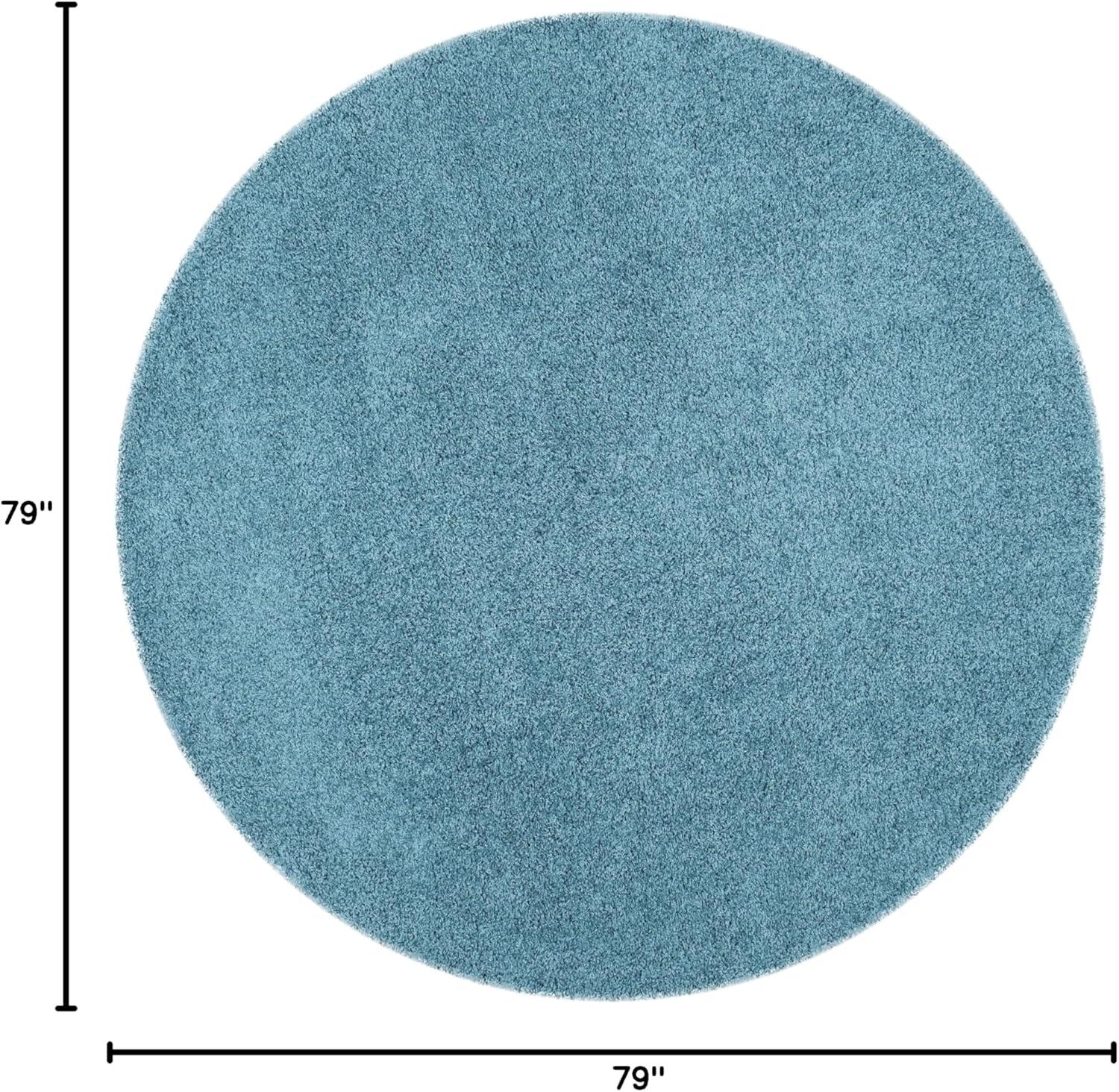 image:imageSAFAVIEH Laguna Shag Collection Area Rug 8 x 10 Sand Solid Design NonShedding amp Easy Care 2inch Thick Ideal for High Traffic Areas in Living Room Bedroom SGL303CTurquoise
