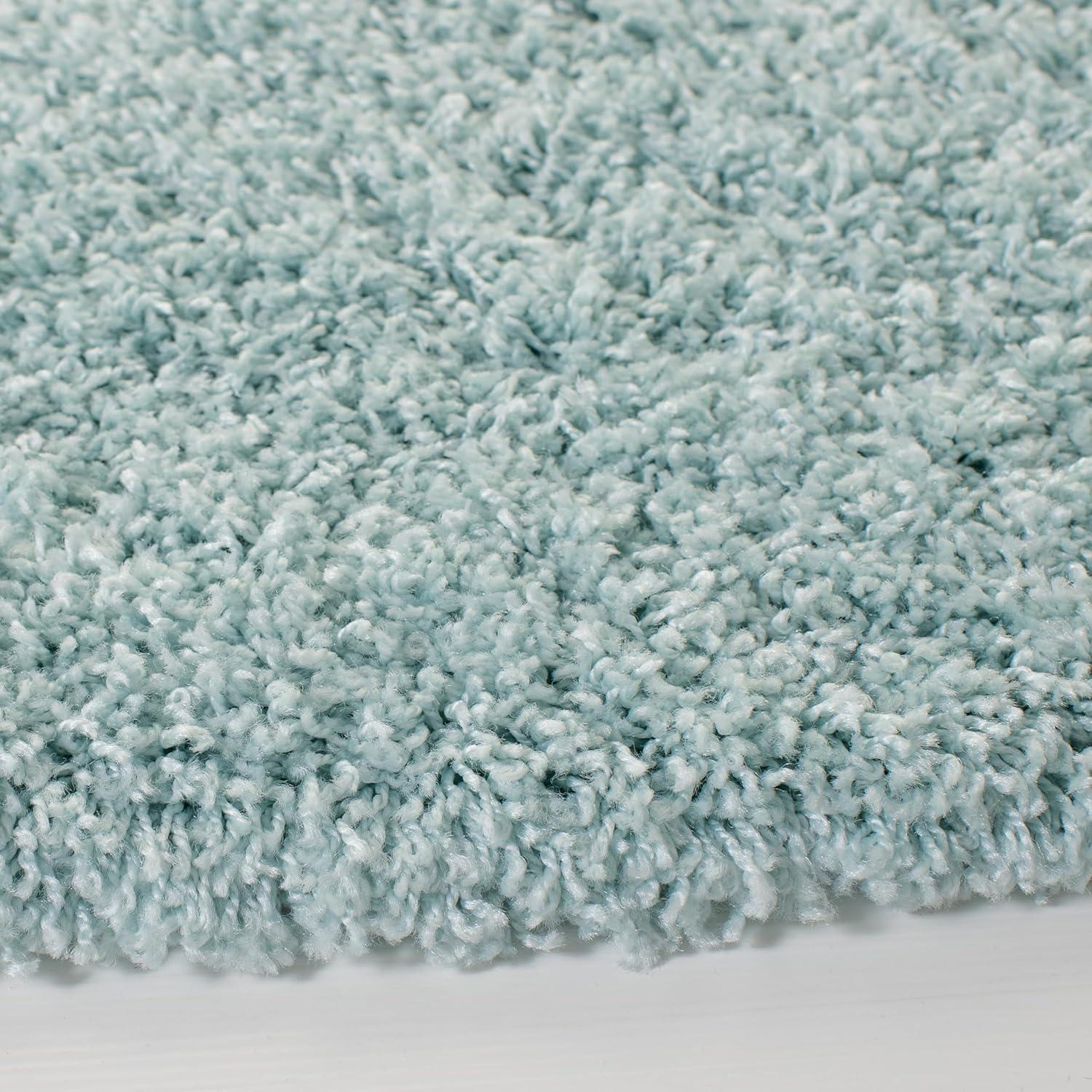 image:imageSAFAVIEH Laguna Shag Collection Area Rug 8 x 10 Sand Solid Design NonShedding amp Easy Care 2inch Thick Ideal for High Traffic Areas in Living Room Bedroom SGL303CLight Blue