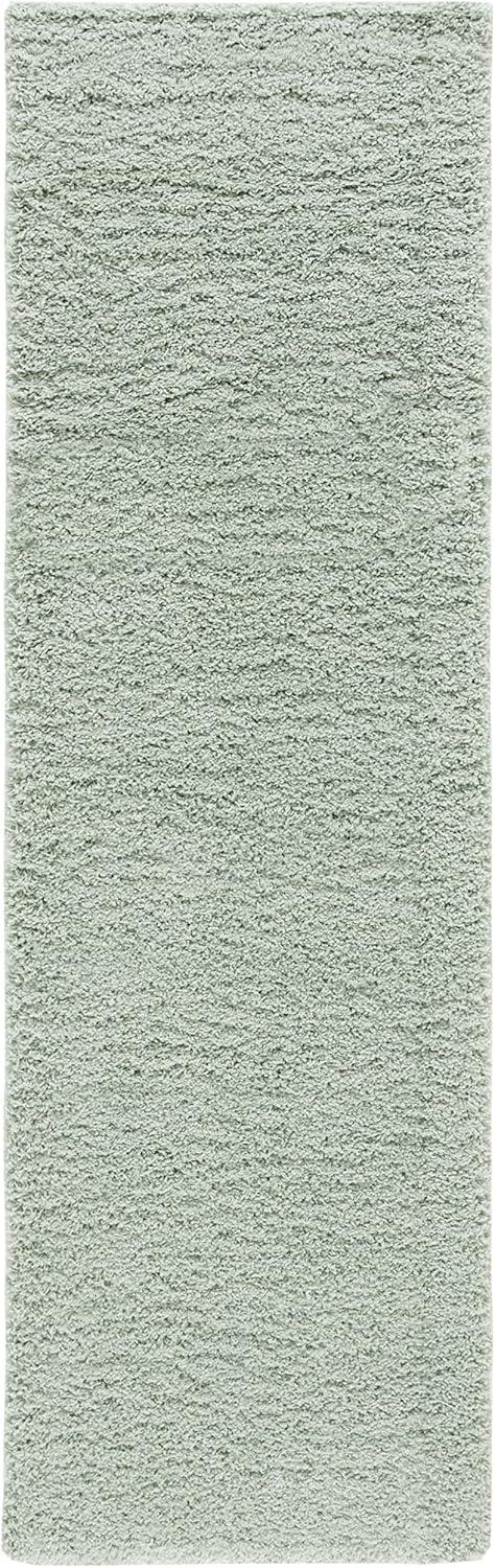 image:imageSAFAVIEH Laguna Shag Collection Area Rug 8 x 10 Sand Solid Design NonShedding amp Easy Care 2inch Thick Ideal for High Traffic Areas in Living Room Bedroom SGL303CLight Sage