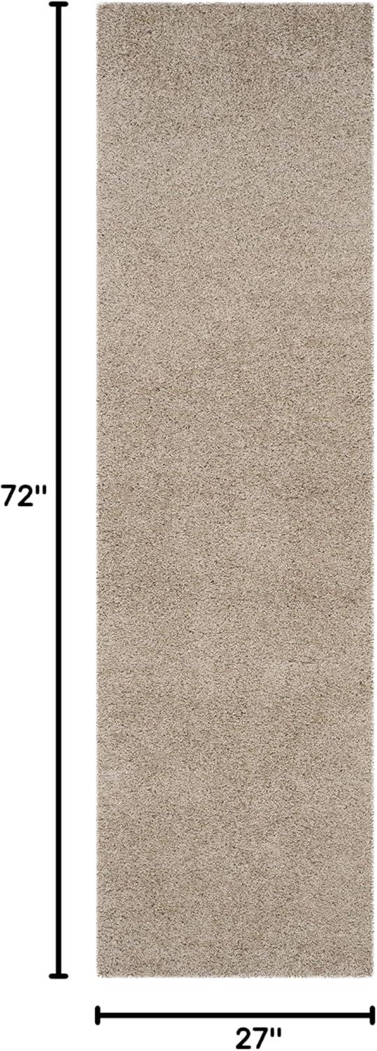 image:imageSAFAVIEH Laguna Shag Collection Area Rug 8 x 10 Sand Solid Design NonShedding amp Easy Care 2inch Thick Ideal for High Traffic Areas in Living Room Bedroom SGL303CSand