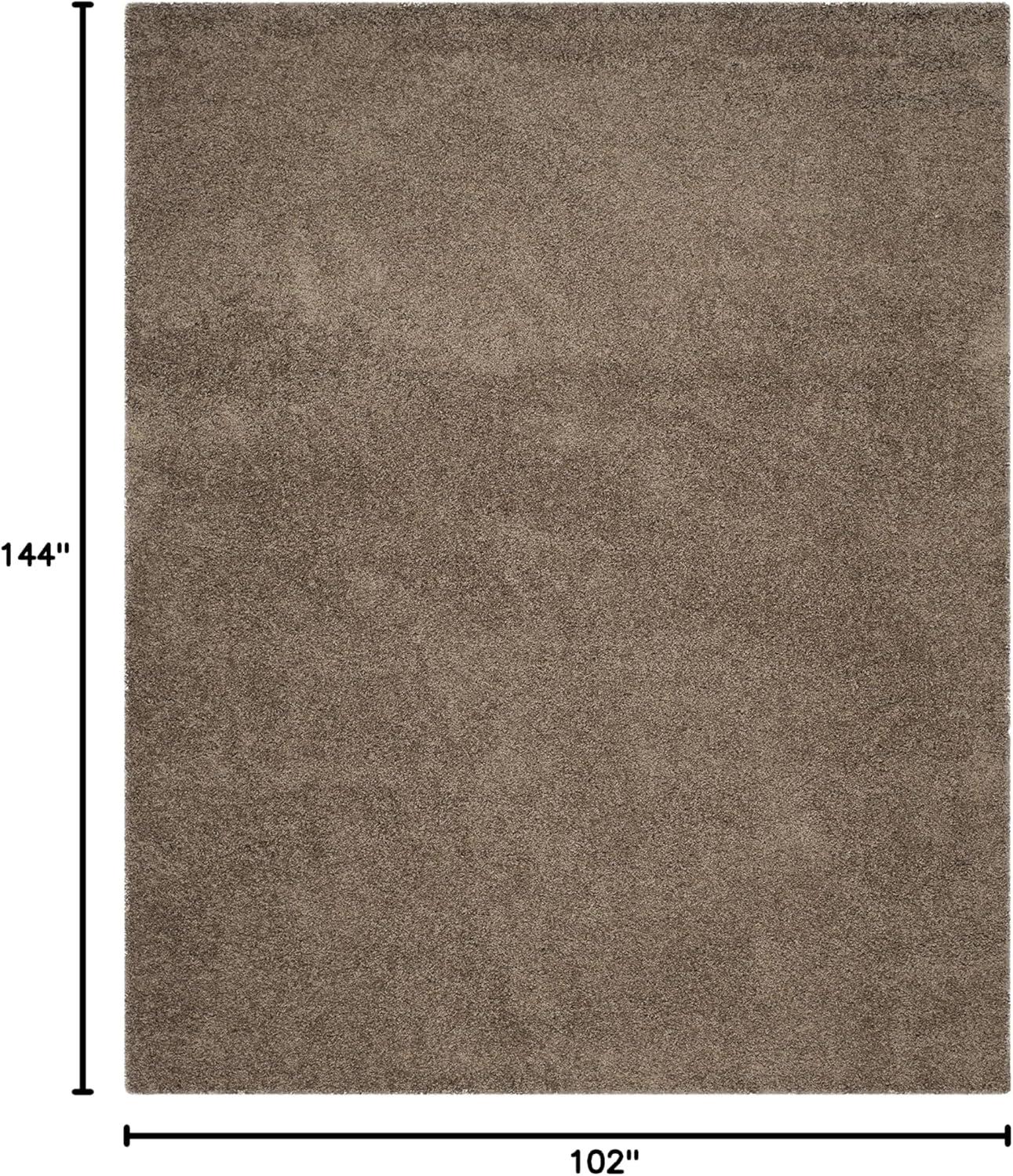 image:imageSAFAVIEH Laguna Shag Collection Area Rug 8 x 10 Sand Solid Design NonShedding amp Easy Care 2inch Thick Ideal for High Traffic Areas in Living Room Bedroom SGL303CTaupe