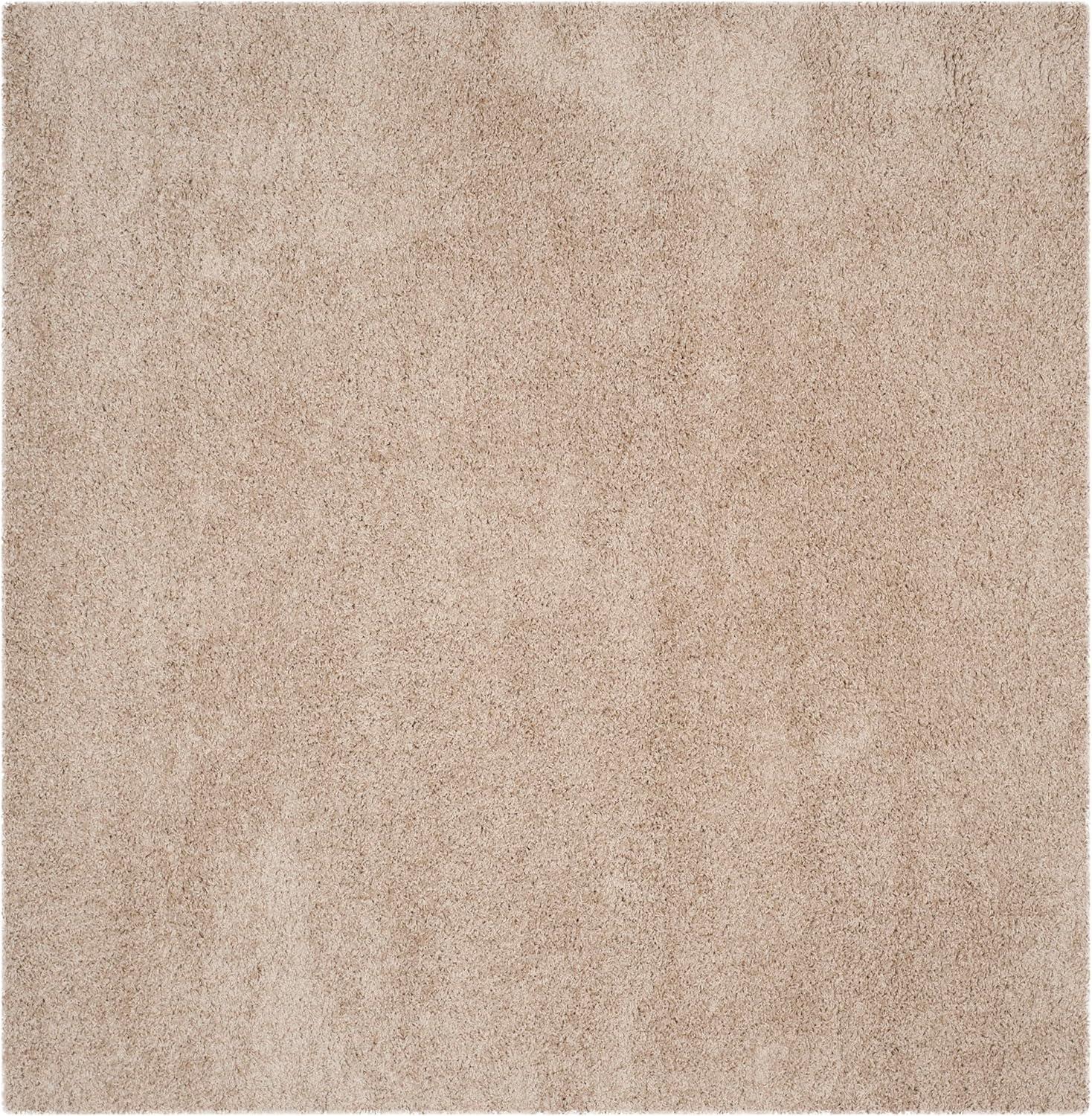 image:imageSAFAVIEH Laguna Shag Collection Area Rug 8 x 10 Sand Solid Design NonShedding amp Easy Care 2inch Thick Ideal for High Traffic Areas in Living Room Bedroom SGL303CSand