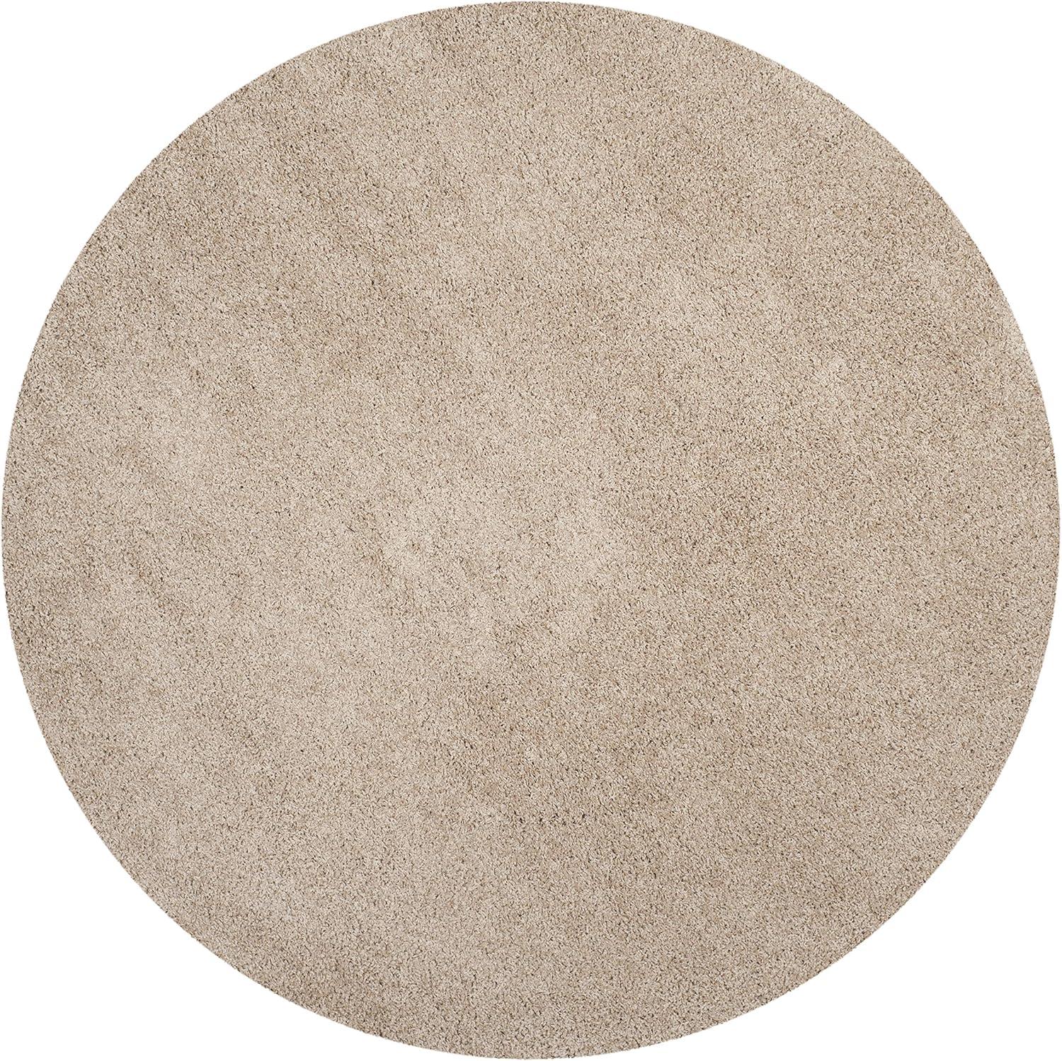 image:imageSAFAVIEH Laguna Shag Collection Area Rug 8 x 10 Sand Solid Design NonShedding amp Easy Care 2inch Thick Ideal for High Traffic Areas in Living Room Bedroom SGL303CSand