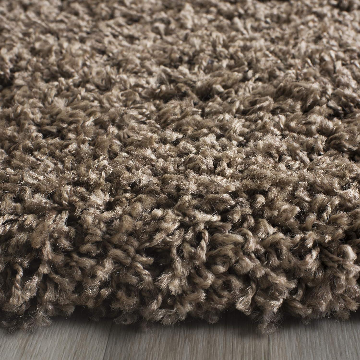 image:imageSAFAVIEH Laguna Shag Collection Area Rug 8 x 10 Sand Solid Design NonShedding amp Easy Care 2inch Thick Ideal for High Traffic Areas in Living Room Bedroom SGL303CTaupe