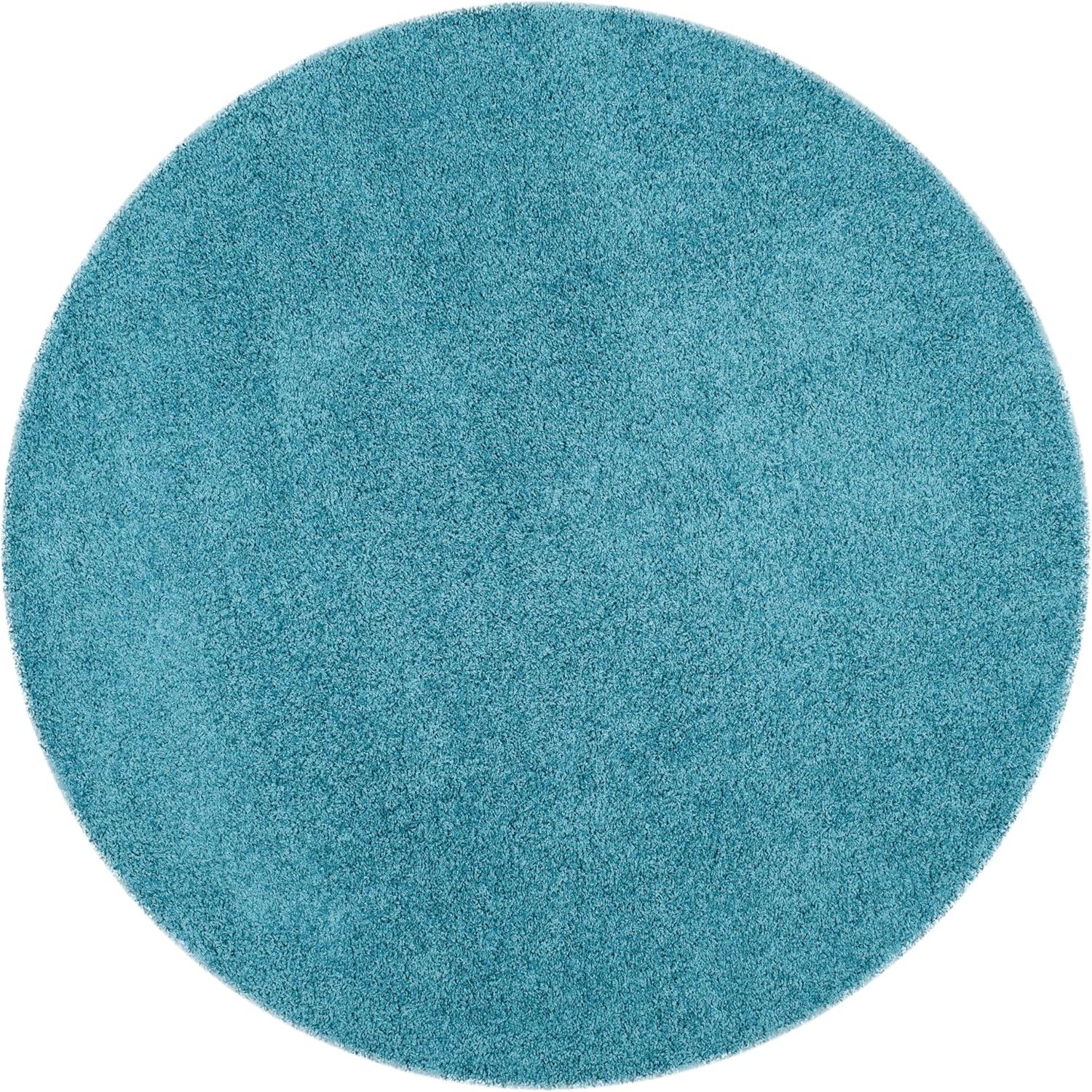 image:imageSAFAVIEH Laguna Shag Collection Area Rug 8 x 10 Sand Solid Design NonShedding amp Easy Care 2inch Thick Ideal for High Traffic Areas in Living Room Bedroom SGL303CTurquoise