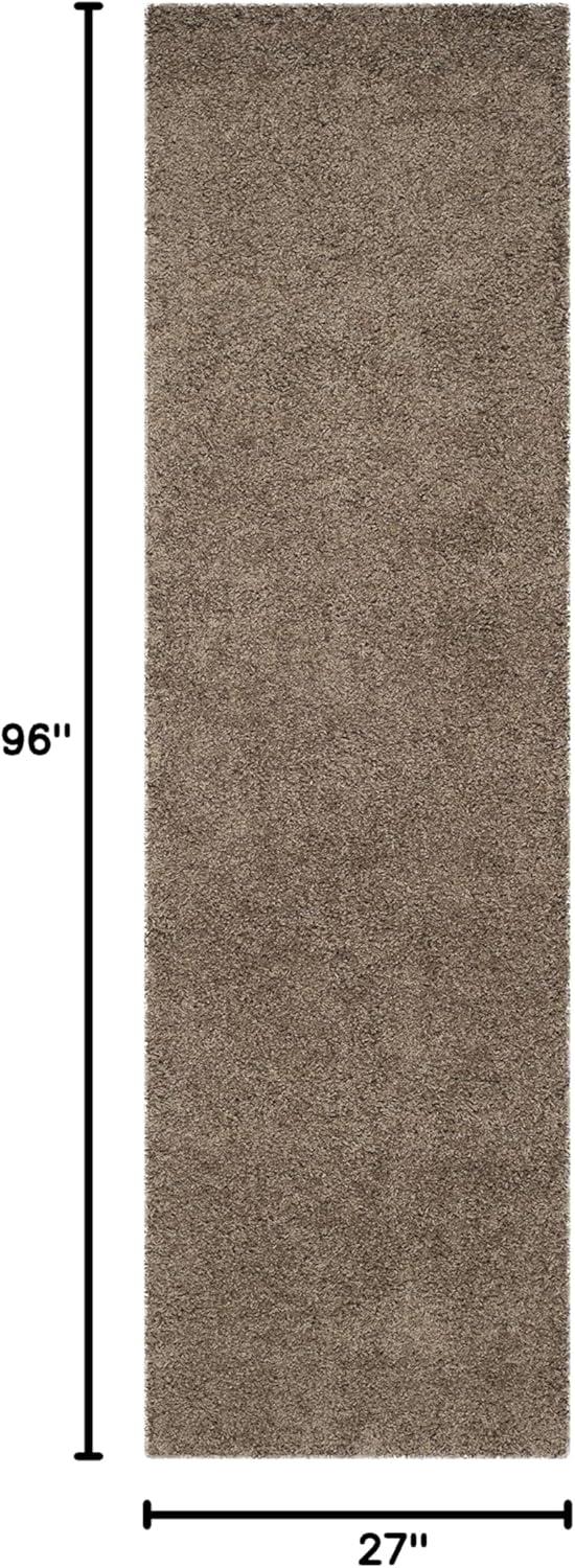 image:imageSAFAVIEH Laguna Shag Collection Area Rug 8 x 10 Sand Solid Design NonShedding amp Easy Care 2inch Thick Ideal for High Traffic Areas in Living Room Bedroom SGL303CTaupe