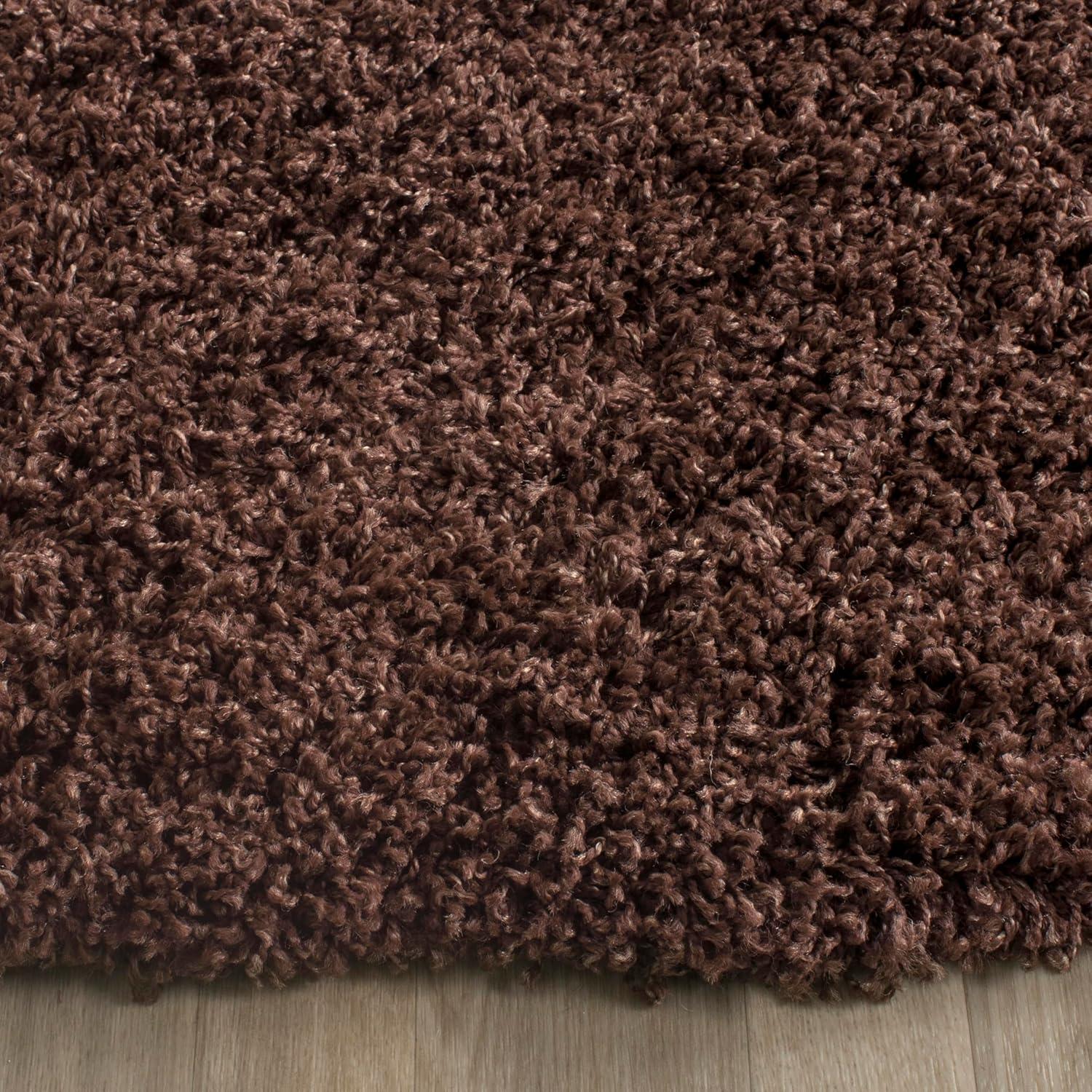 image:imageSAFAVIEH Laguna Shag Collection Area Rug 8 x 10 Sand Solid Design NonShedding amp Easy Care 2inch Thick Ideal for High Traffic Areas in Living Room Bedroom SGL303CBrown