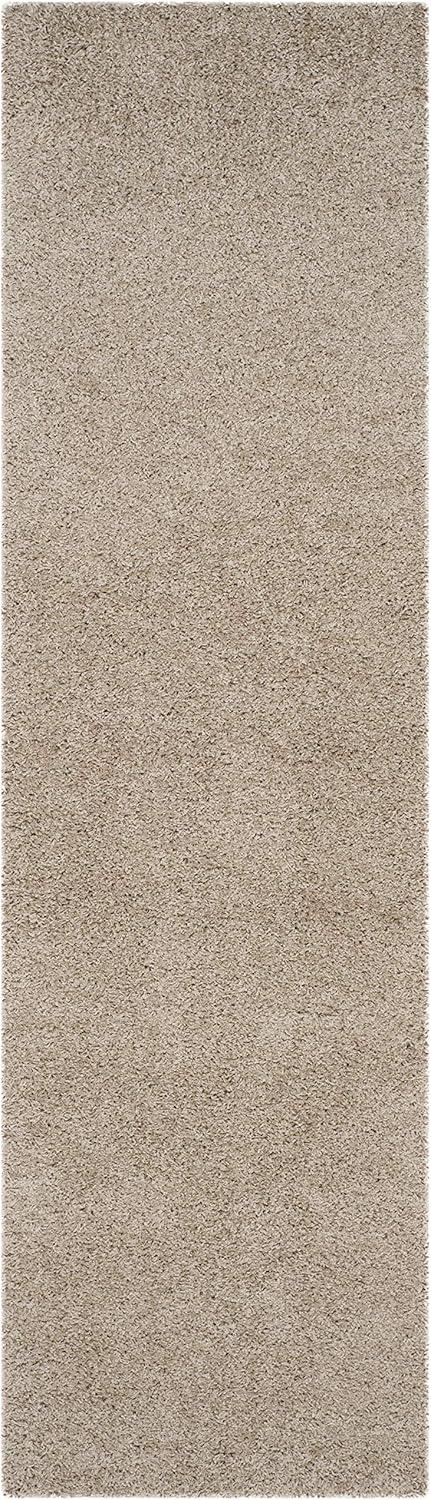image:imageSAFAVIEH Laguna Shag Collection Area Rug 8 x 10 Sand Solid Design NonShedding amp Easy Care 2inch Thick Ideal for High Traffic Areas in Living Room Bedroom SGL303CSand