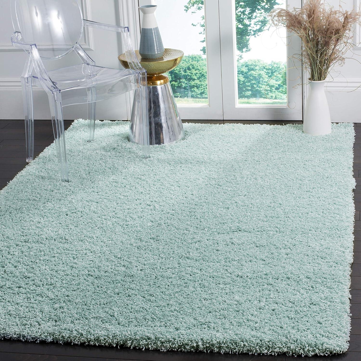 image:imageSAFAVIEH Laguna Shag Collection Area Rug 8 x 10 Sand Solid Design NonShedding amp Easy Care 2inch Thick Ideal for High Traffic Areas in Living Room Bedroom SGL303CDark Grey
