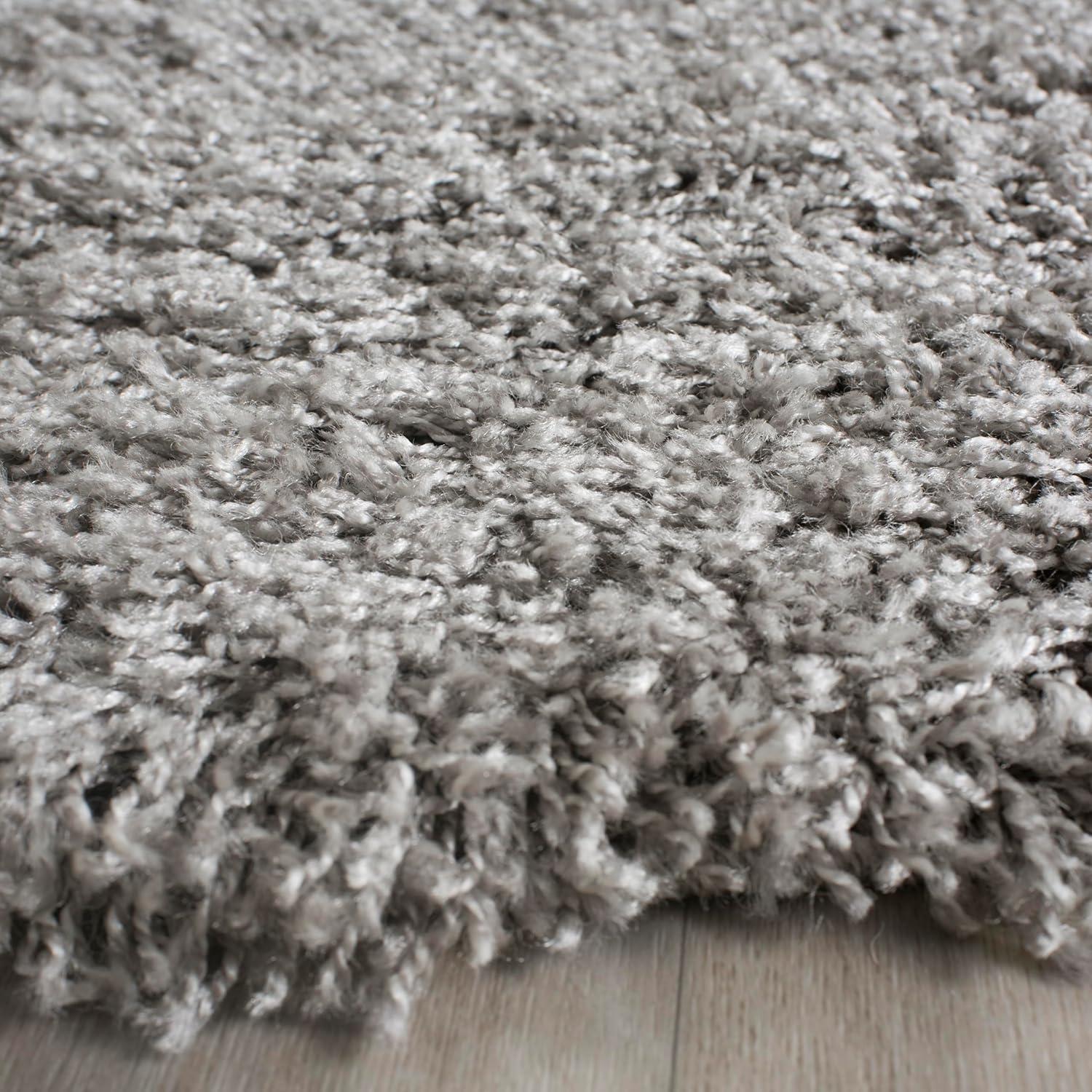 image:imageSAFAVIEH Laguna Shag Collection Area Rug 8 x 10 Sand Solid Design NonShedding amp Easy Care 2inch Thick Ideal for High Traffic Areas in Living Room Bedroom SGL303CSilver