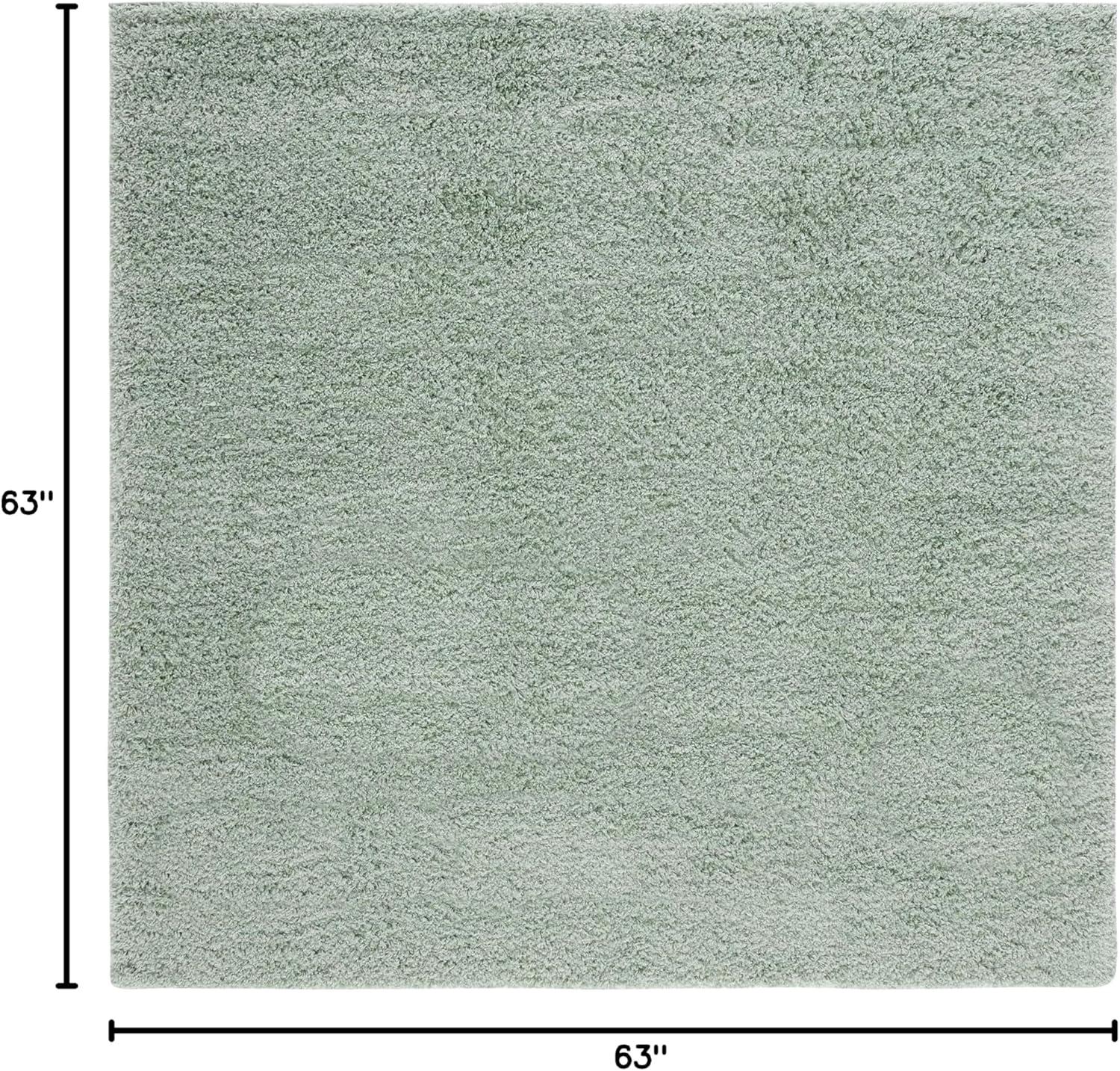 image:imageSAFAVIEH Laguna Shag Collection Area Rug 8 x 10 Sand Solid Design NonShedding amp Easy Care 2inch Thick Ideal for High Traffic Areas in Living Room Bedroom SGL303CLight Sage